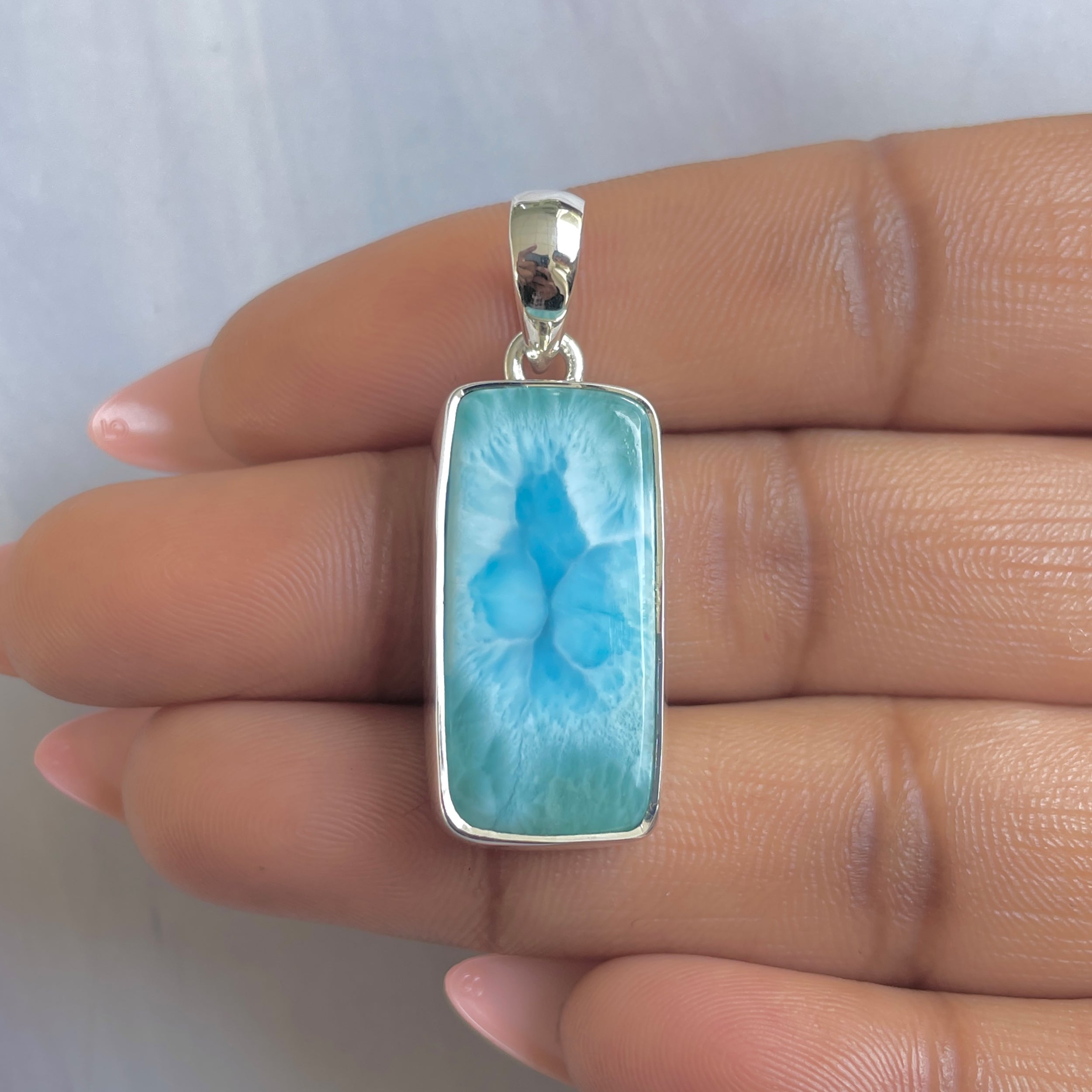 Larimar Pendant-(LAR-P-1795.)
