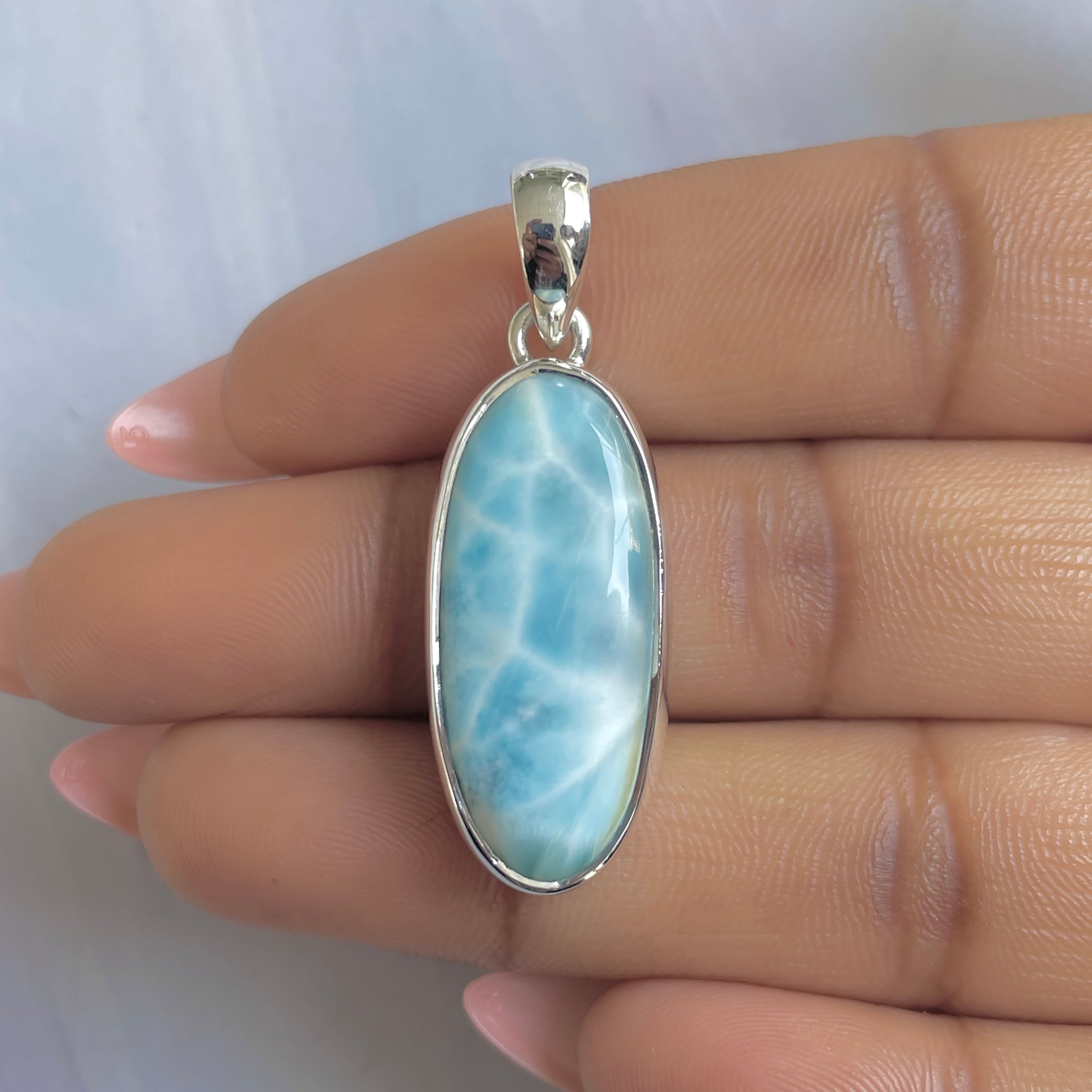 Larimar Pendant-(LAR-P-1796.)