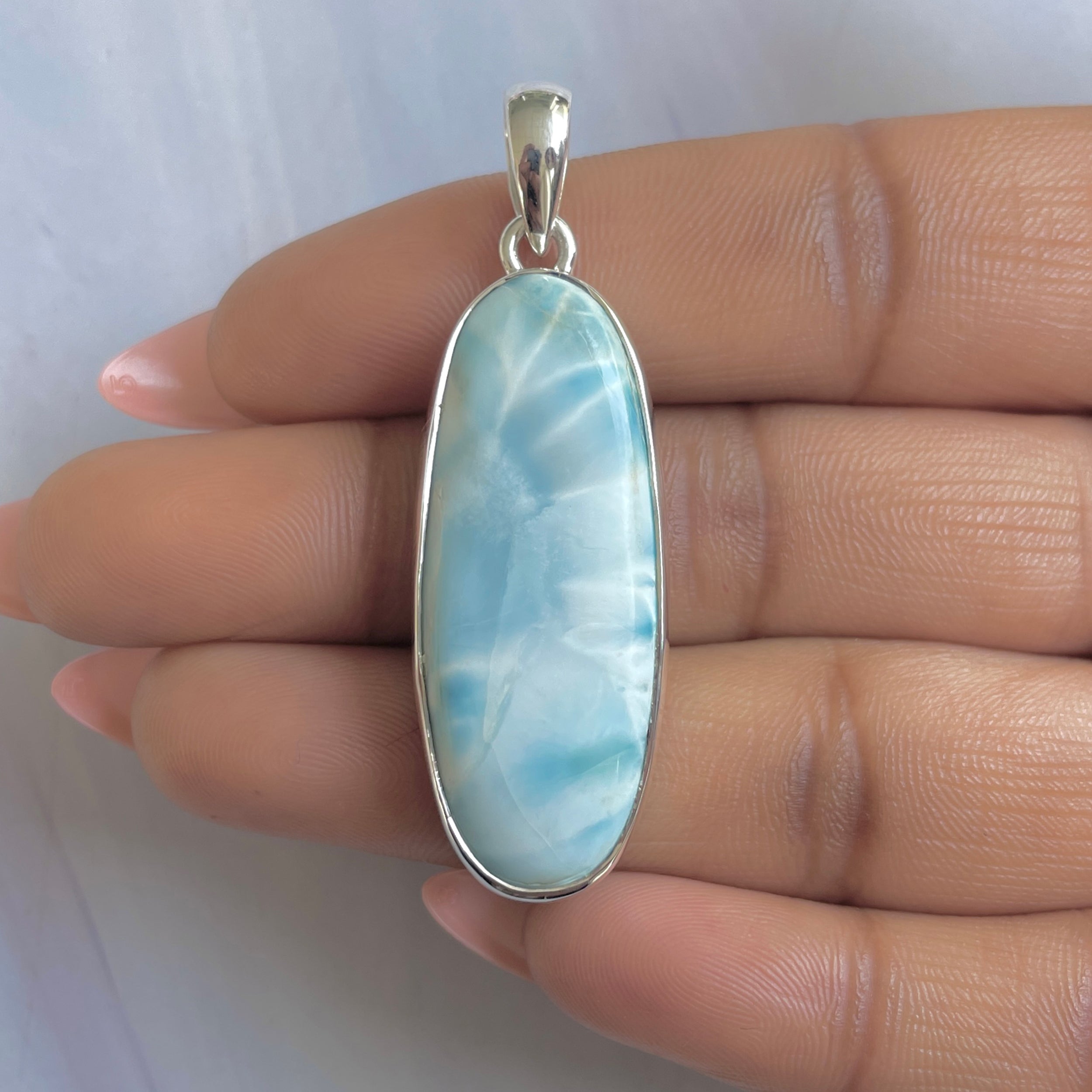 Larimar Pendant-(LAR-P-1799.)