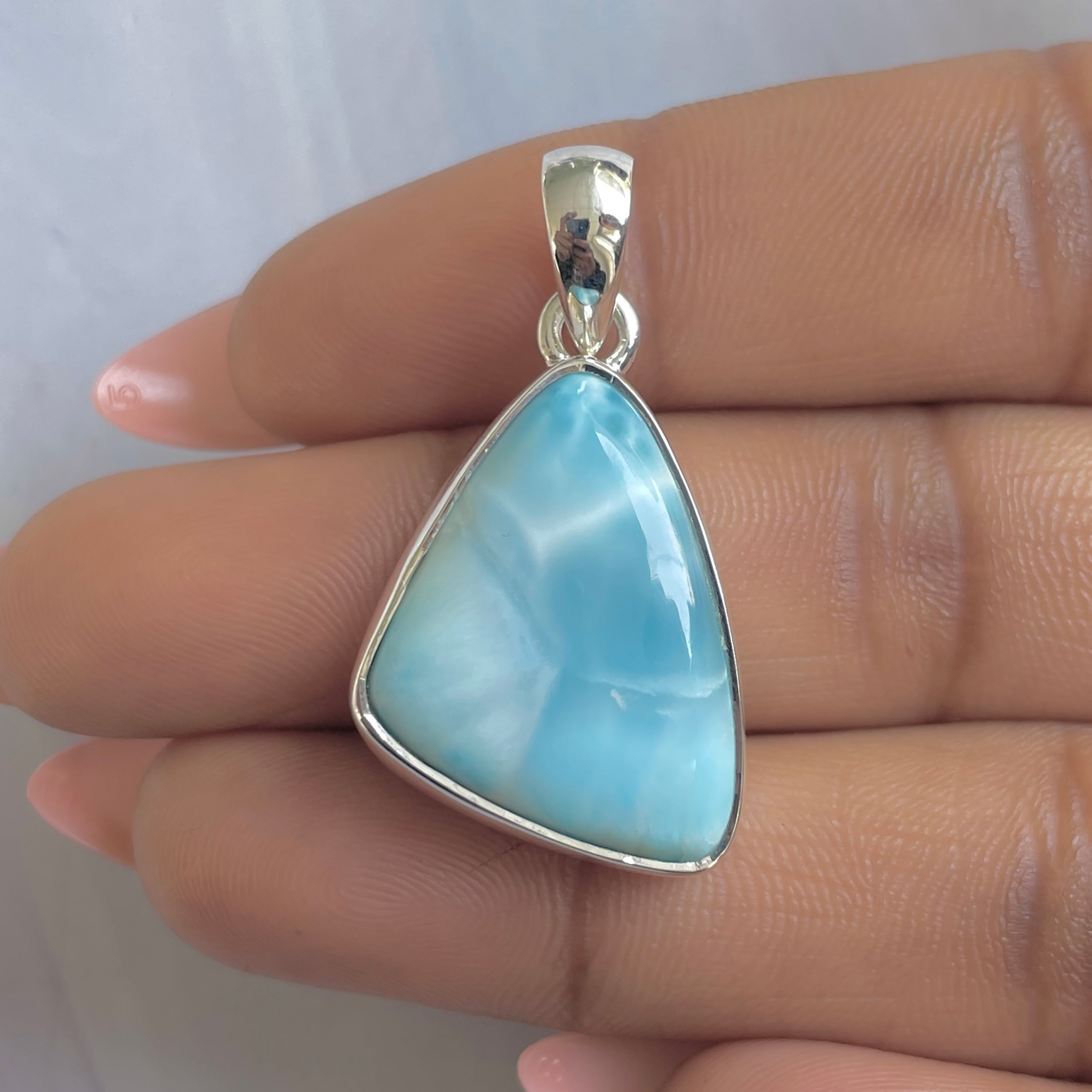 Larimar Pendant-(LAR-P-1801.)
