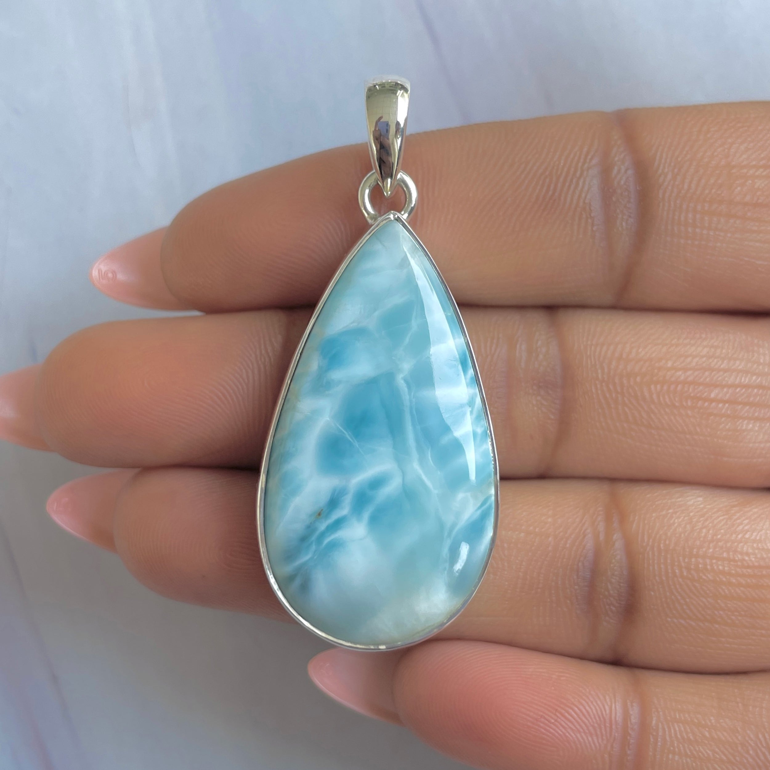 Larimar Pendant-(LAR-P-1802.)