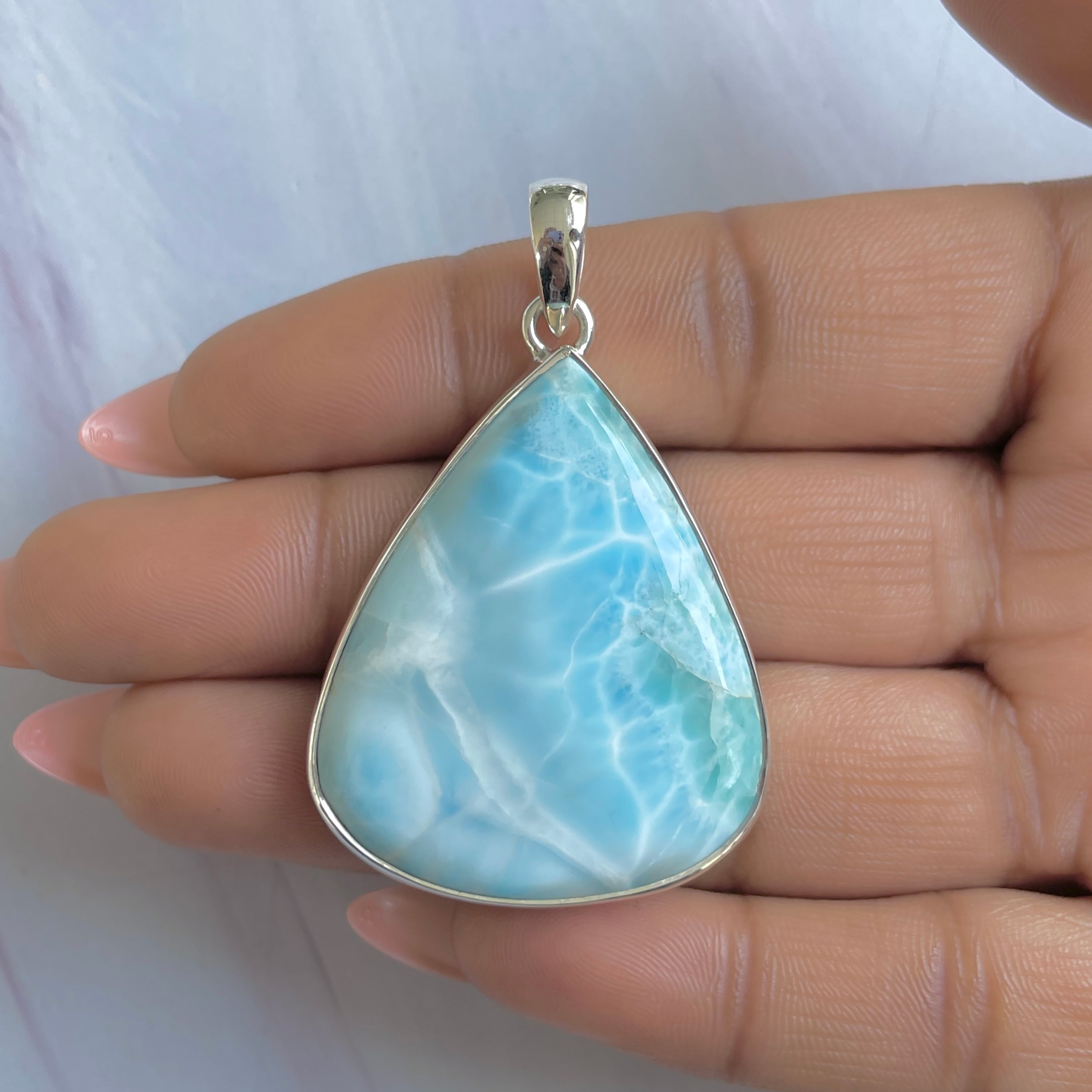 Larimar Pendant-(LAR-P-1804.)
