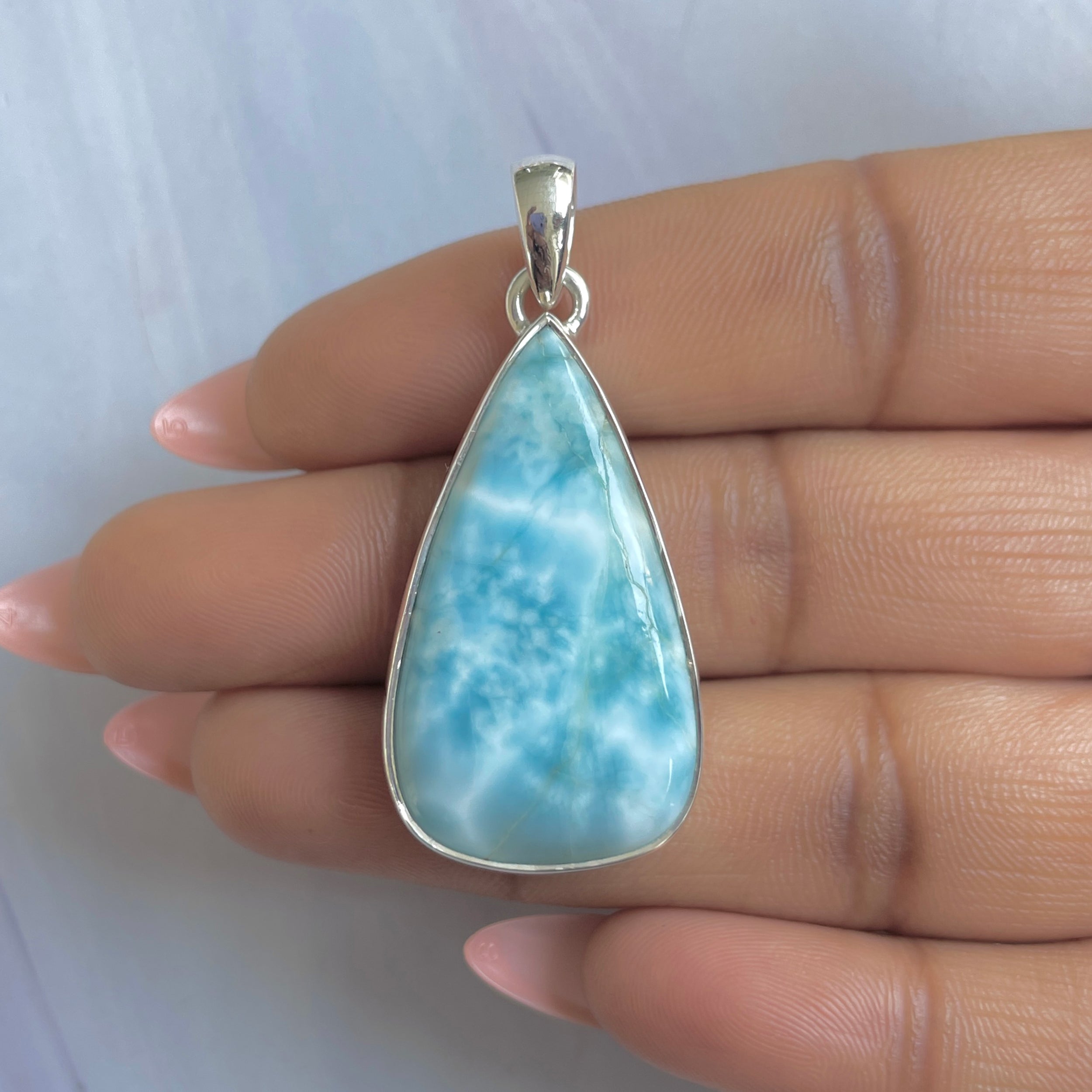 Larimar Pendant-(LAR-P-1809.)