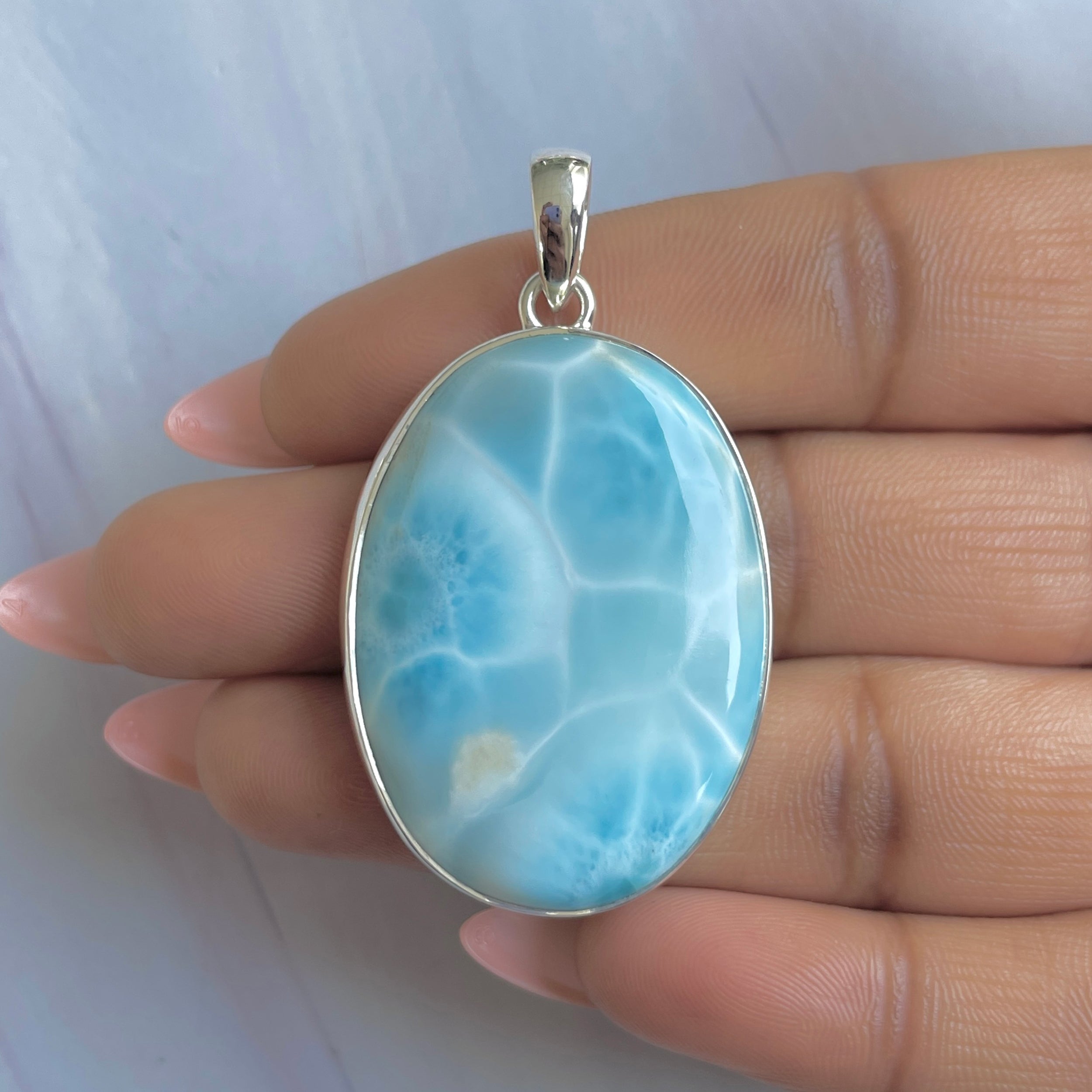 Larimar Pendant-(LAR-P-1810.)