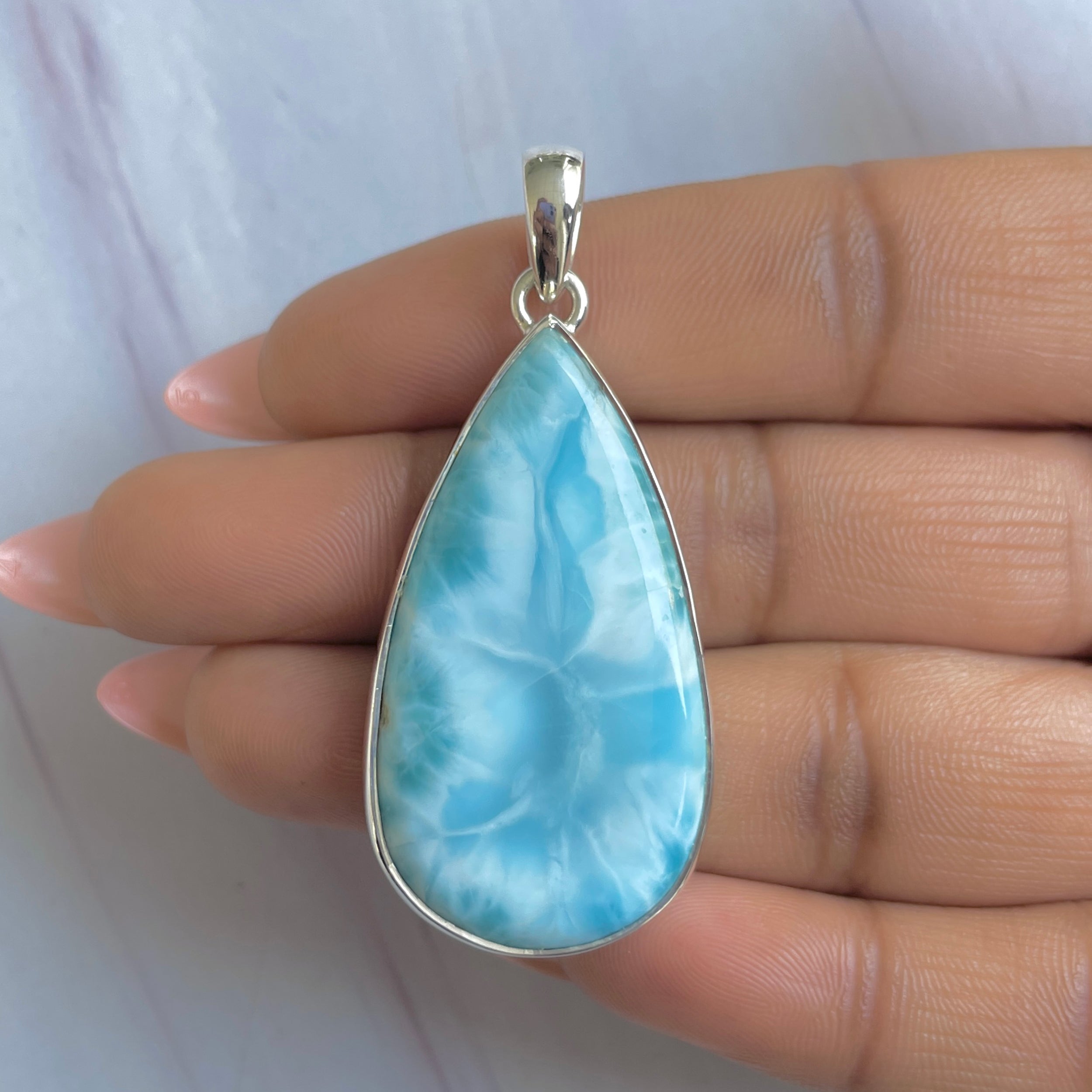 Larimar Pendant-(LAR-P-1811.)