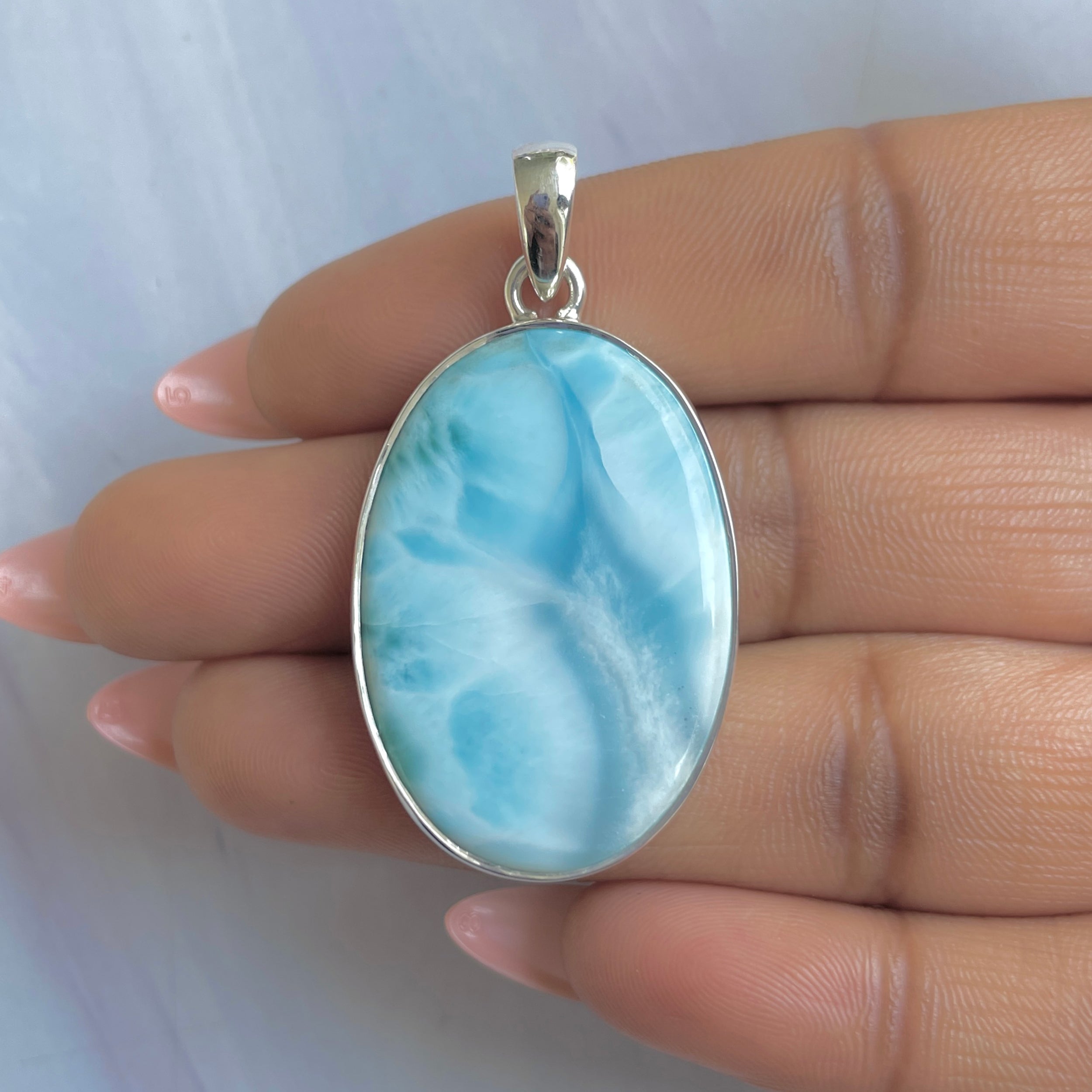 Larimar Pendant-(LAR-P-1812.)