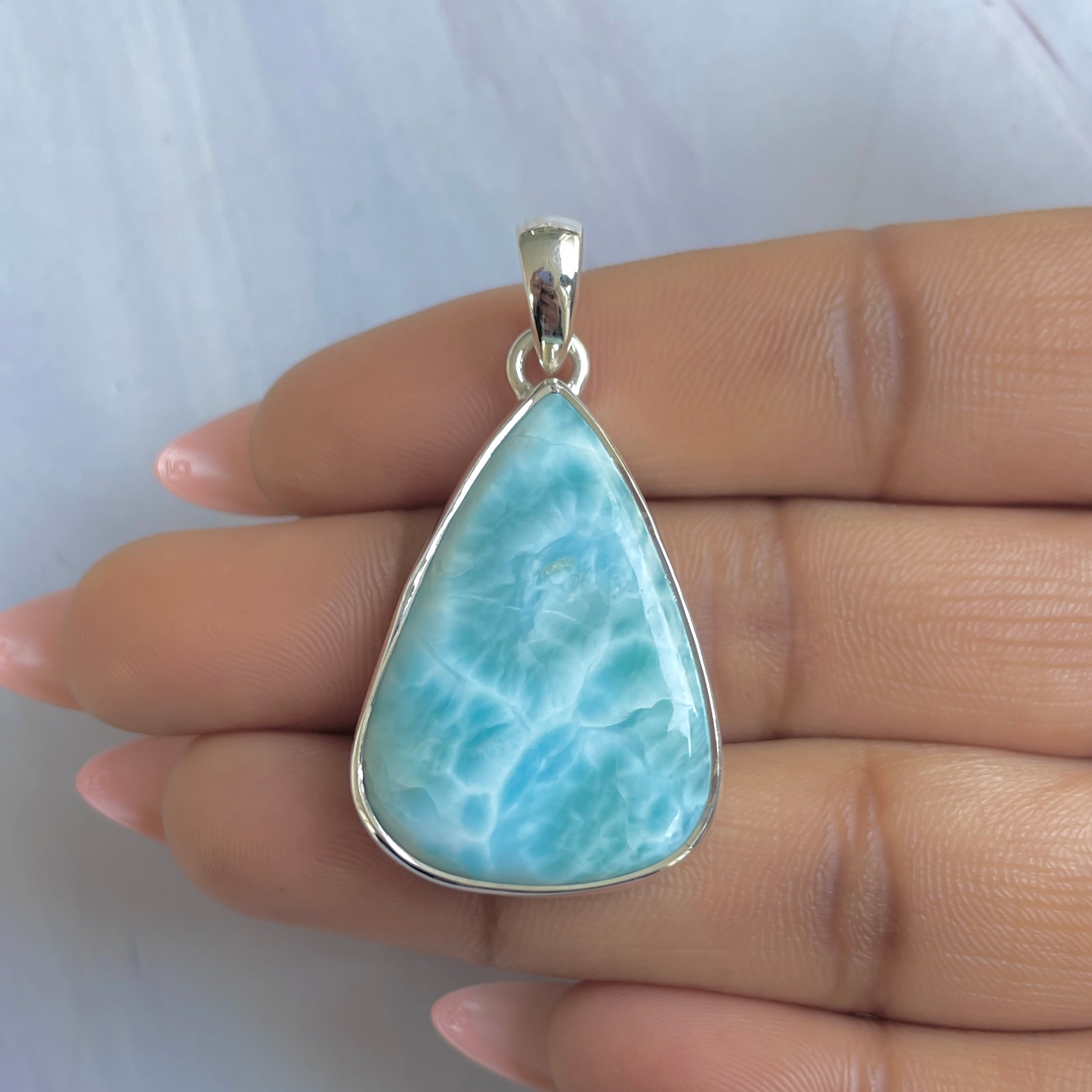 Larimar Pendant-(LAR-P-1815.)