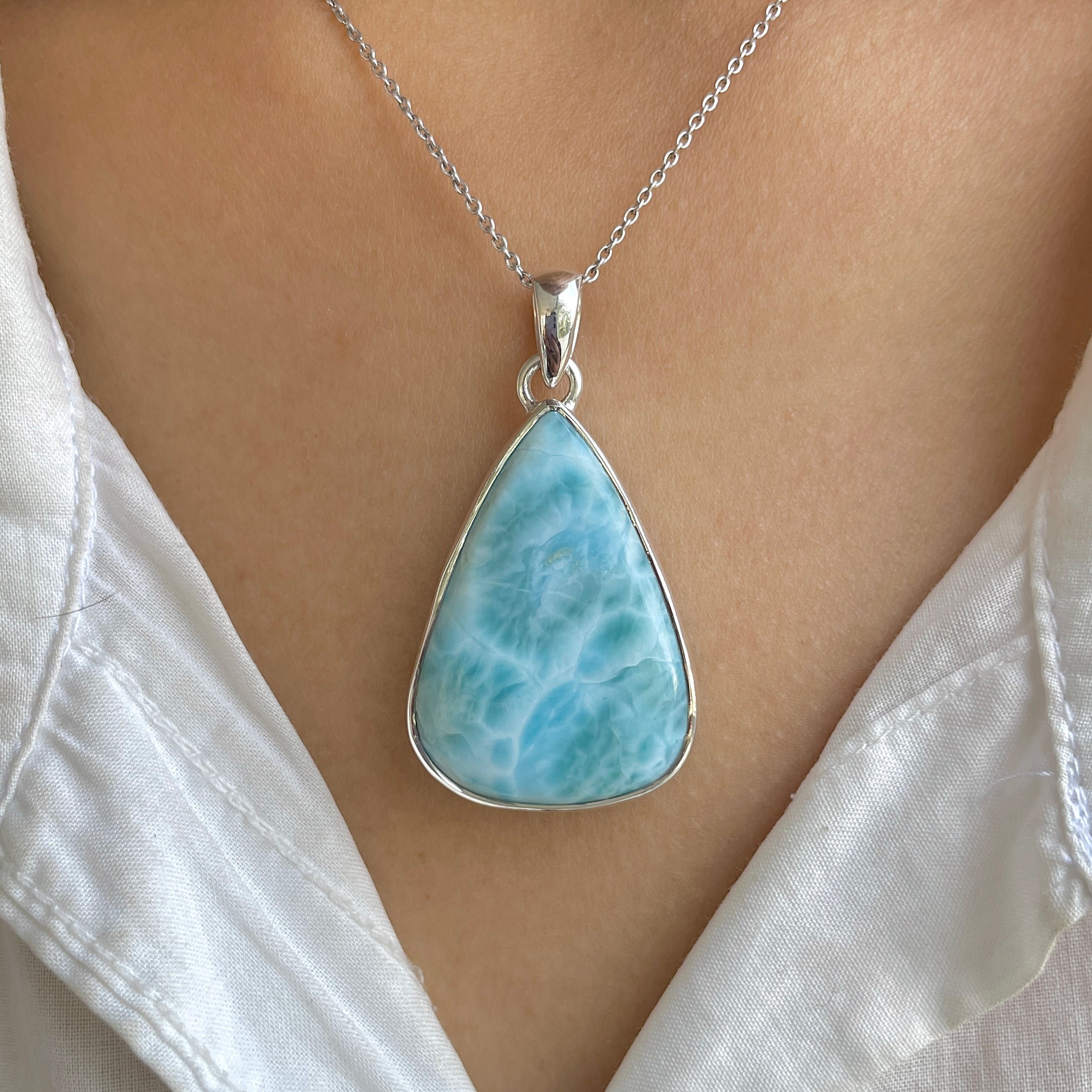 Larimar Pendant-(LAR-P-1815.)