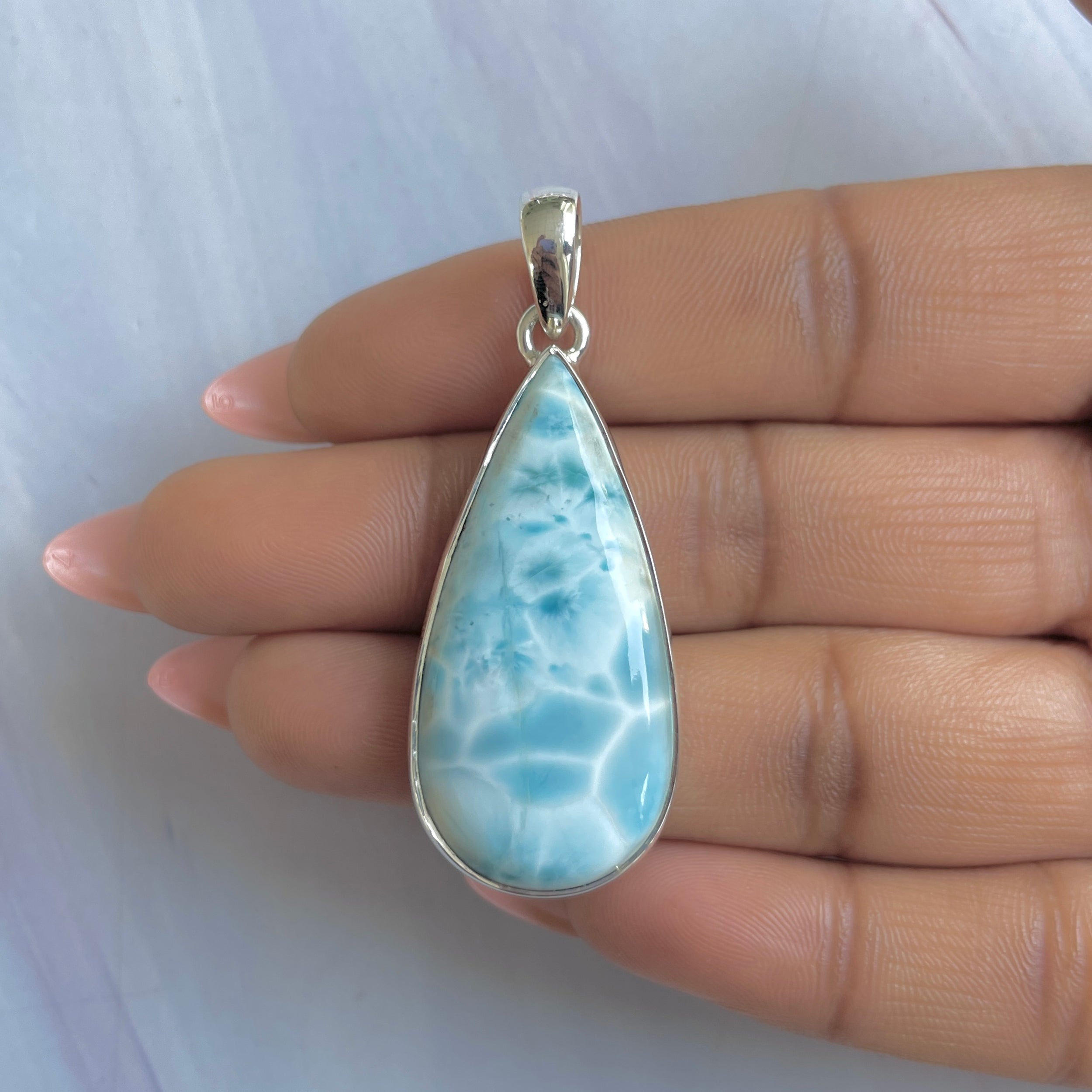 Larimar Pendant-(LAR-P-1817.)