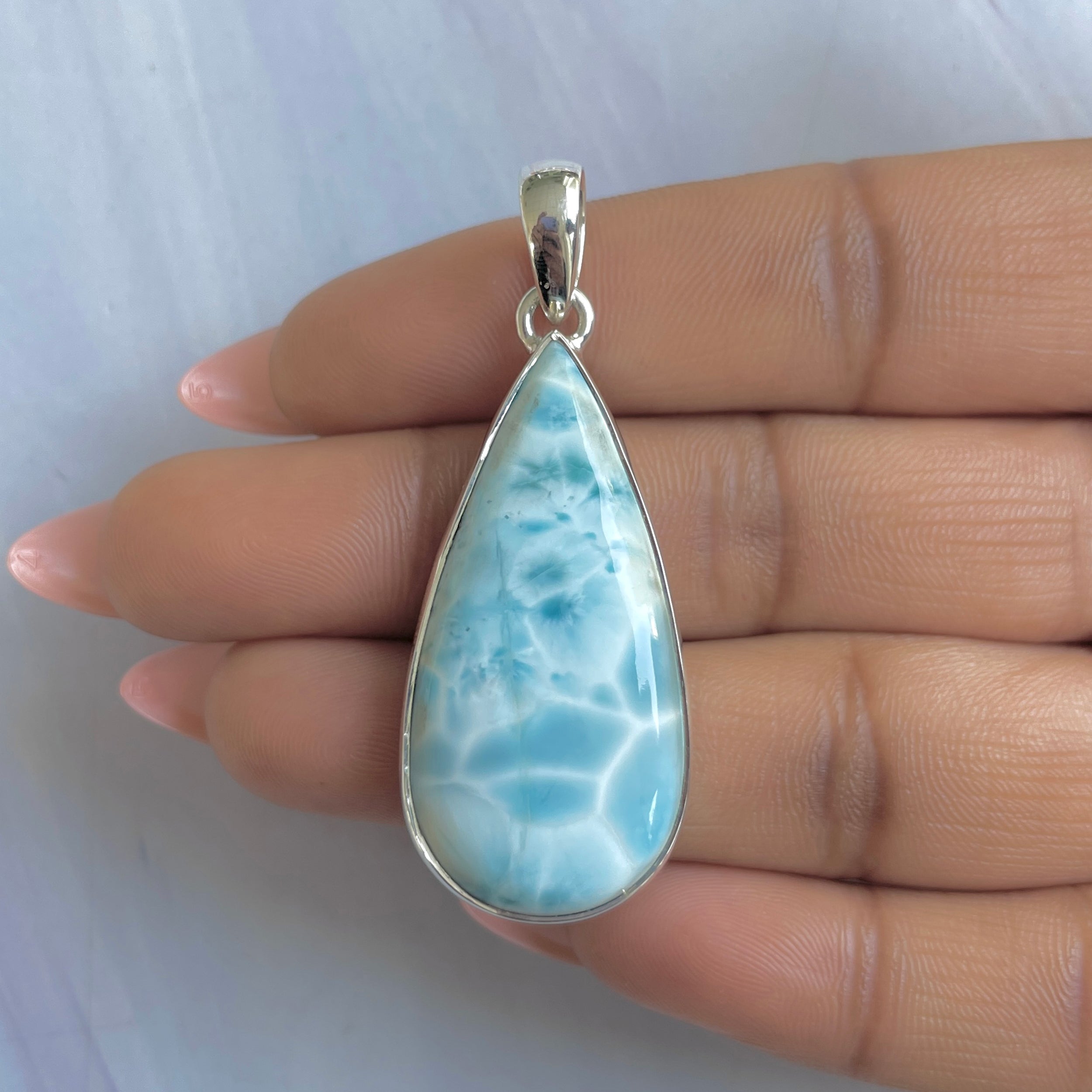 Larimar Pendant-(LAR-P-1817.)