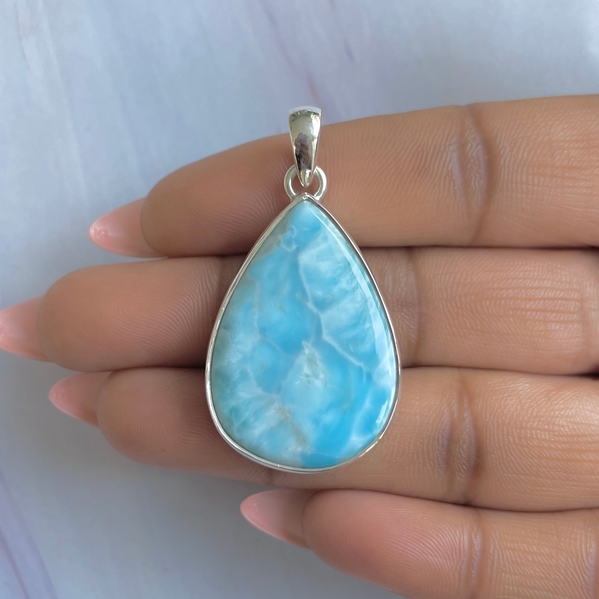 Larimar Pendant-(LAR-P-1819.)