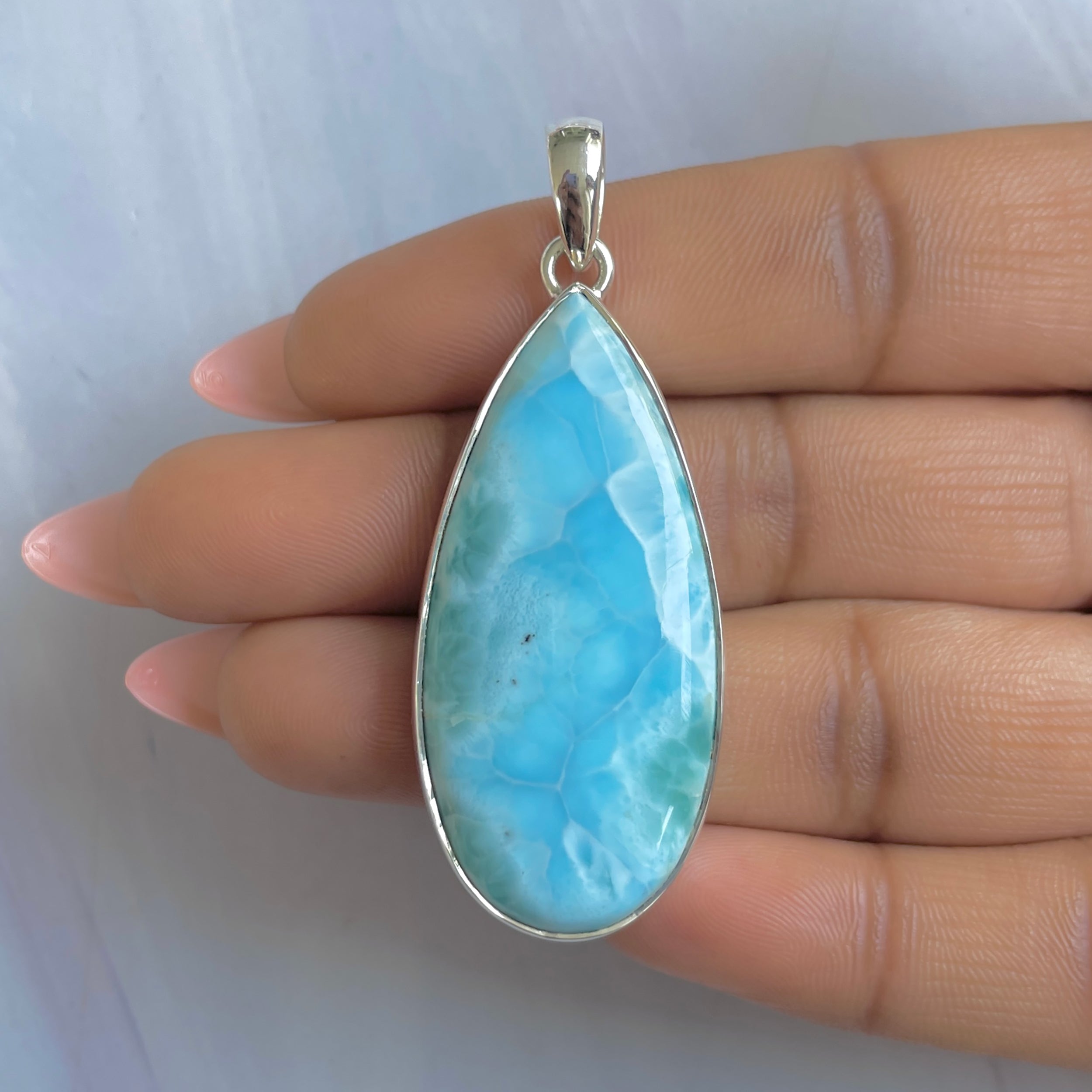 Larimar Pendant-(LAR-P-1820.)