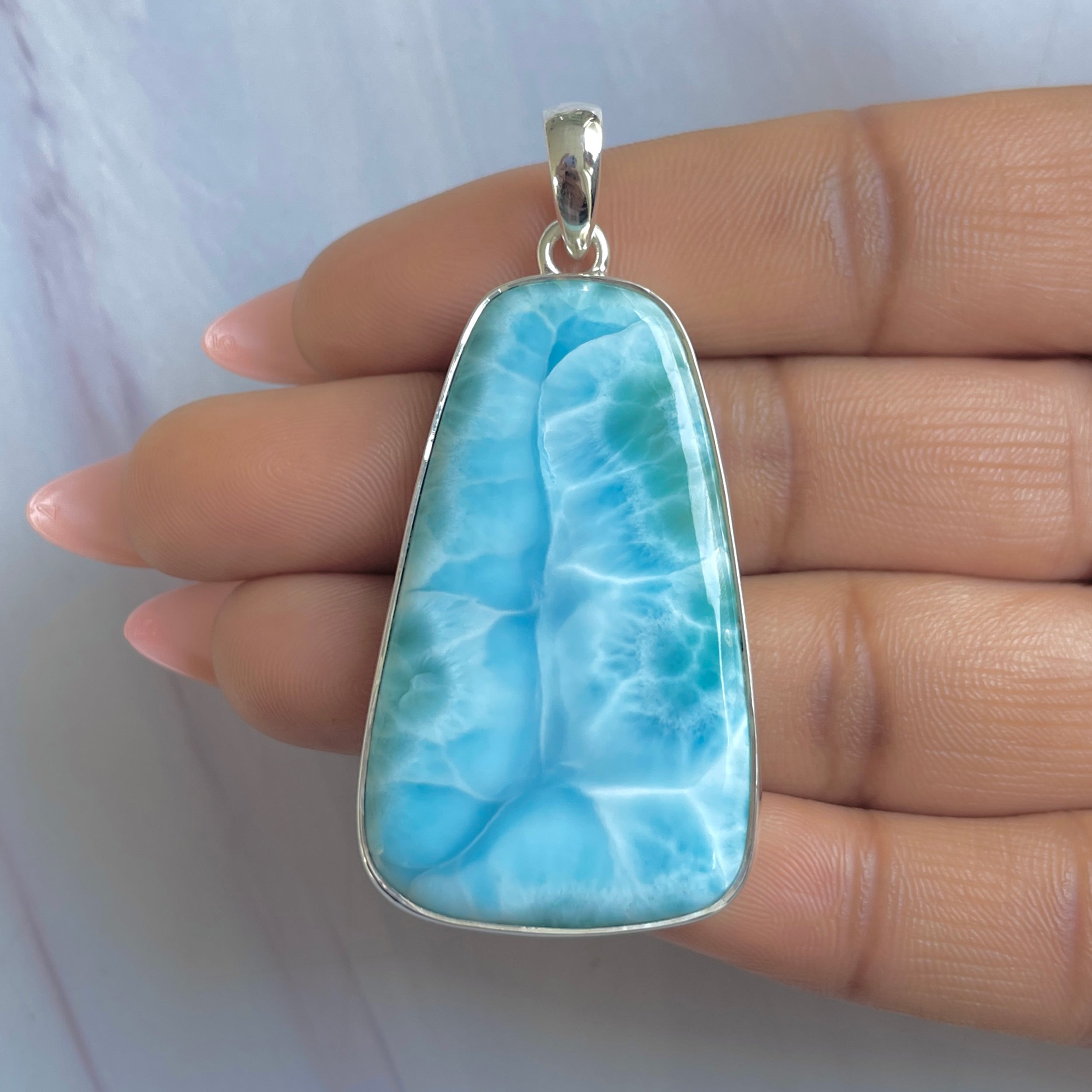 Larimar Pendant-(LAR-P-1821.)