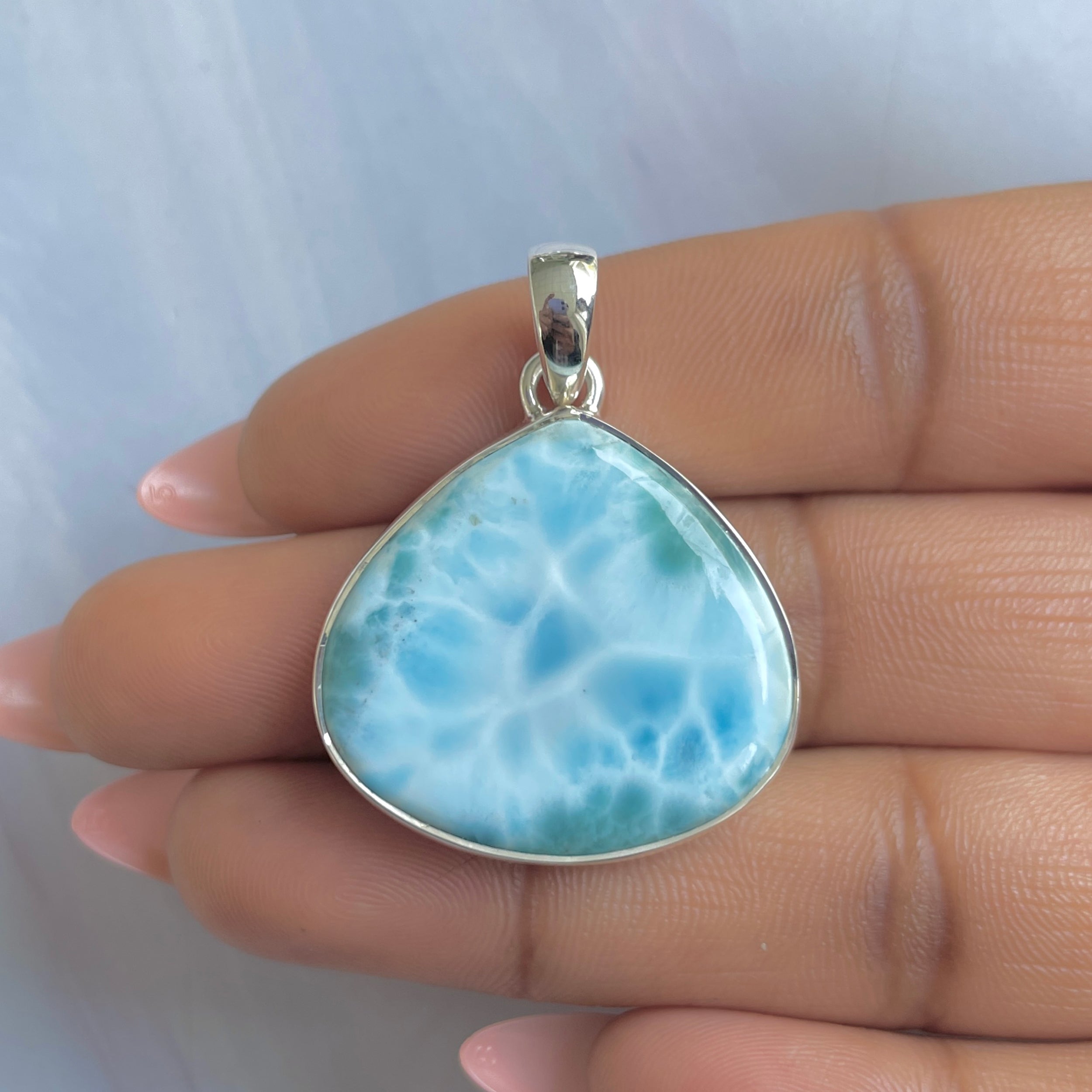 Larimar Pendant-(LAR-P-1823.)