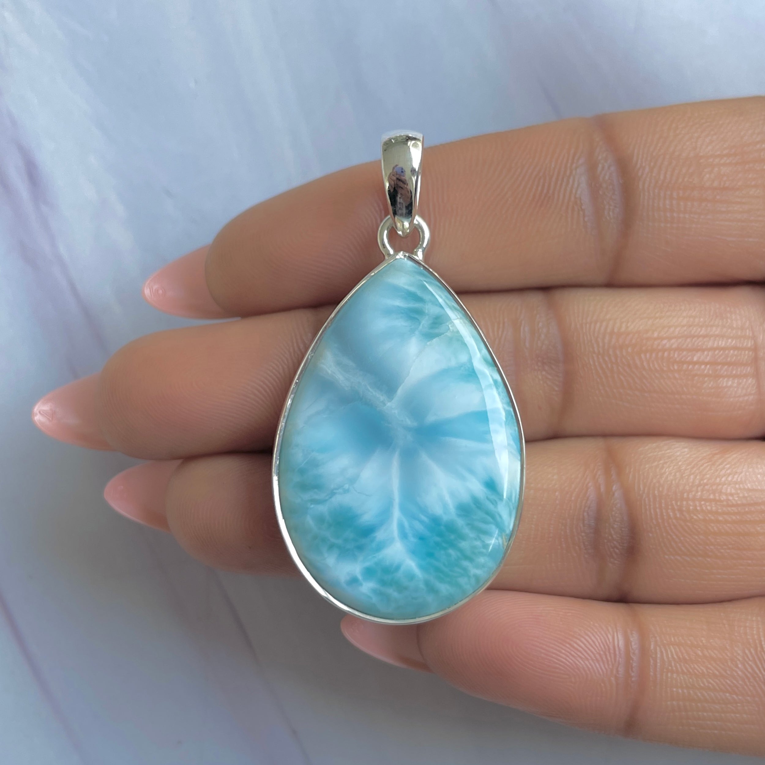 Larimar Pendant-(LAR-P-1824.)