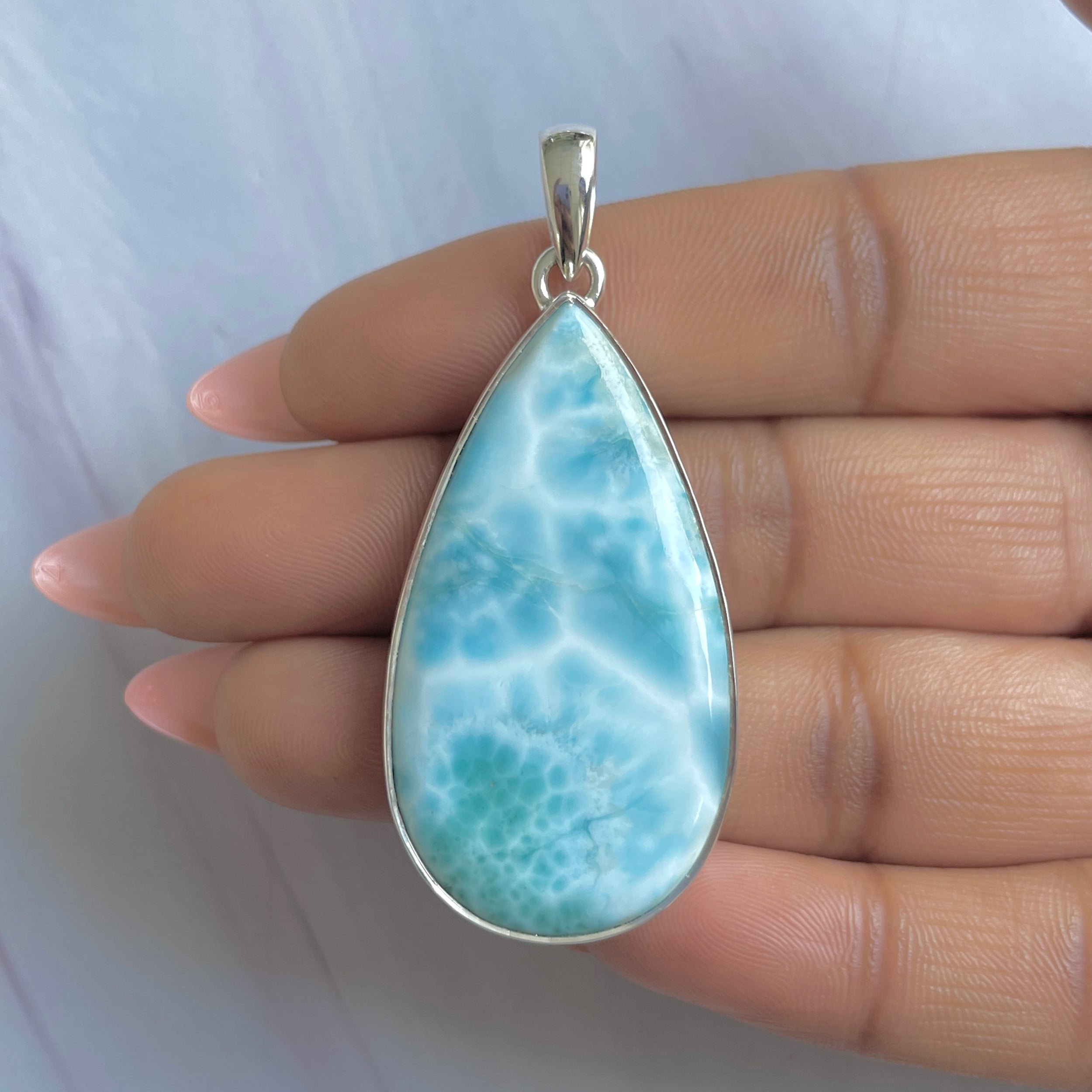 Larimar Pendant-(LAR-P-1825.)