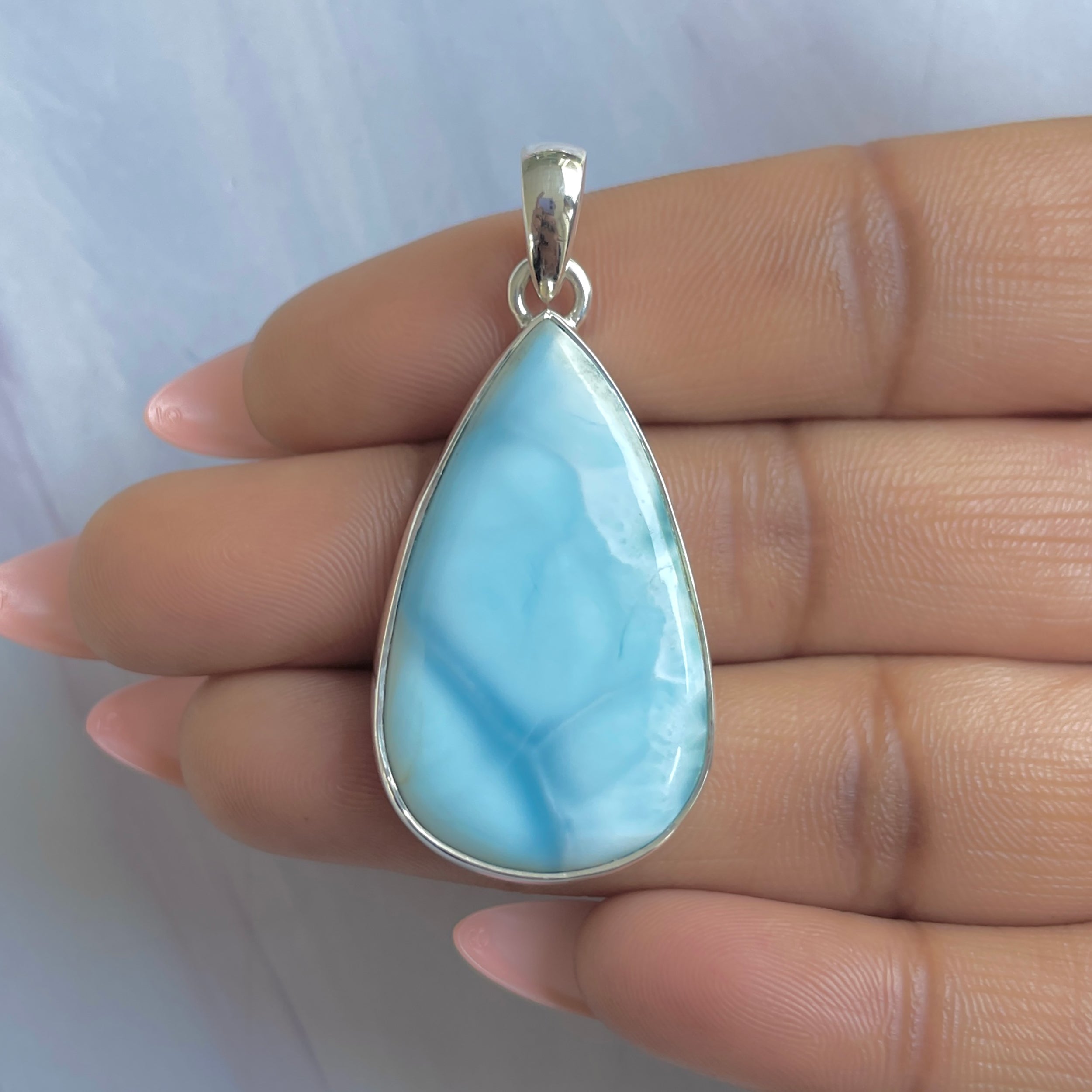 Larimar Pendant-(LAR-P-1826.)