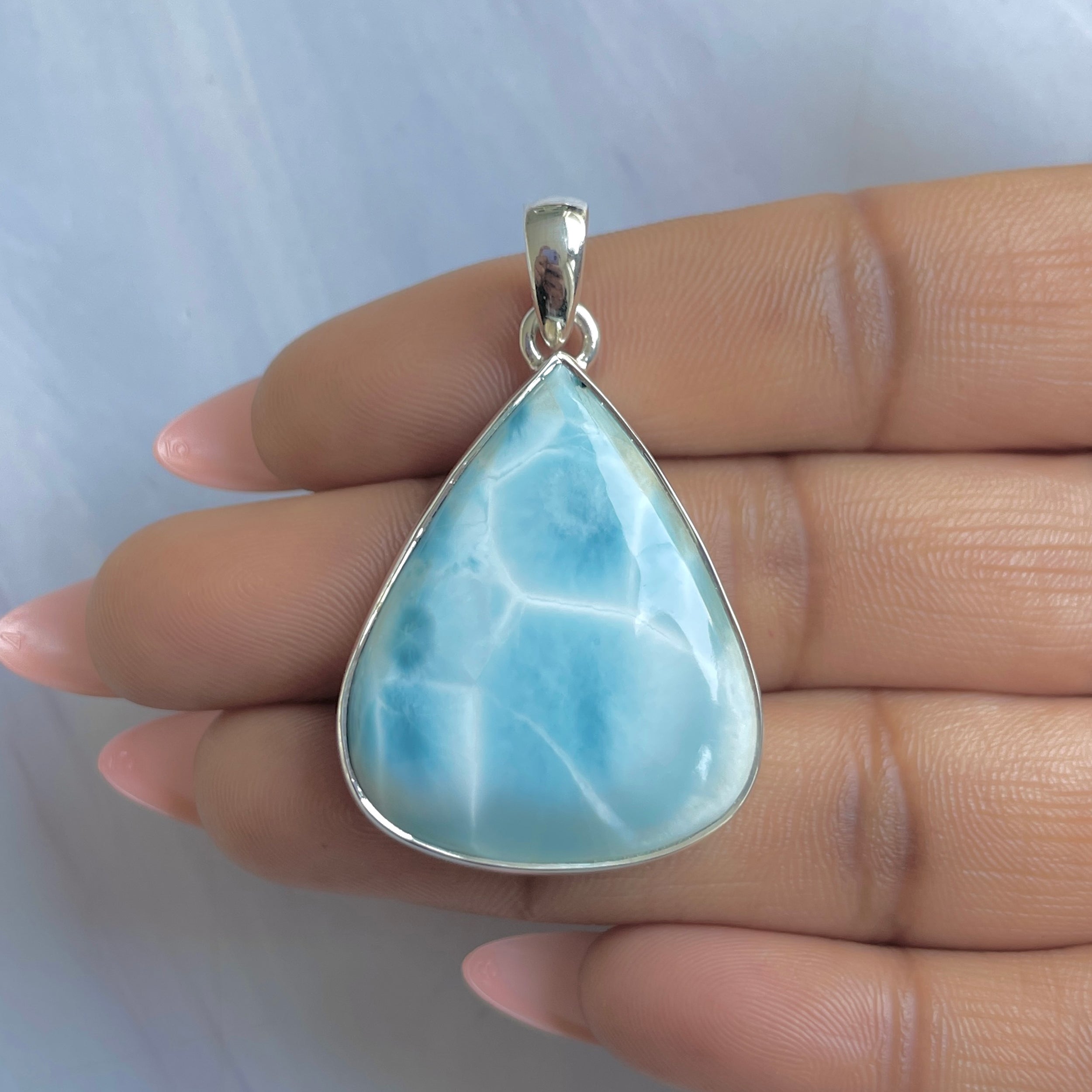Larimar Pendant-(LAR-P-1829.)