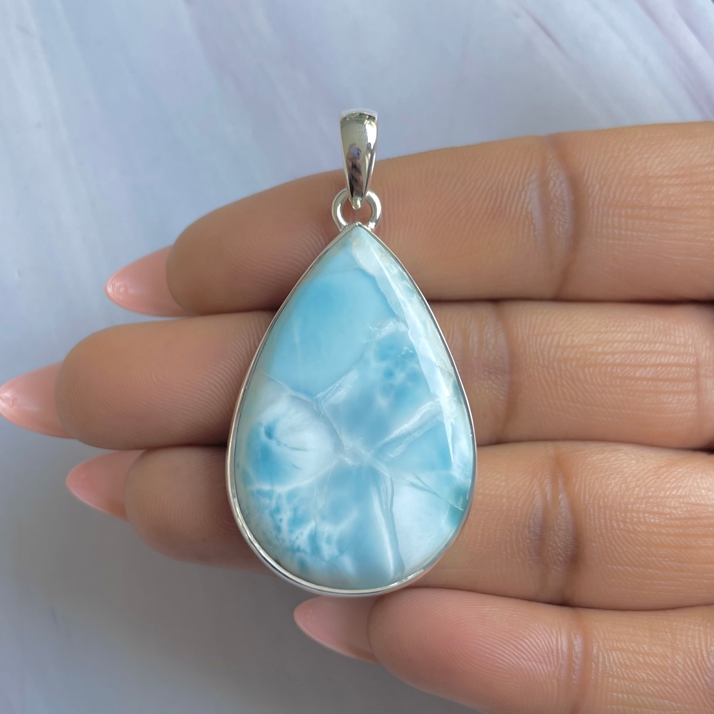 Larimar Pendant-(LAR-P-1831.)