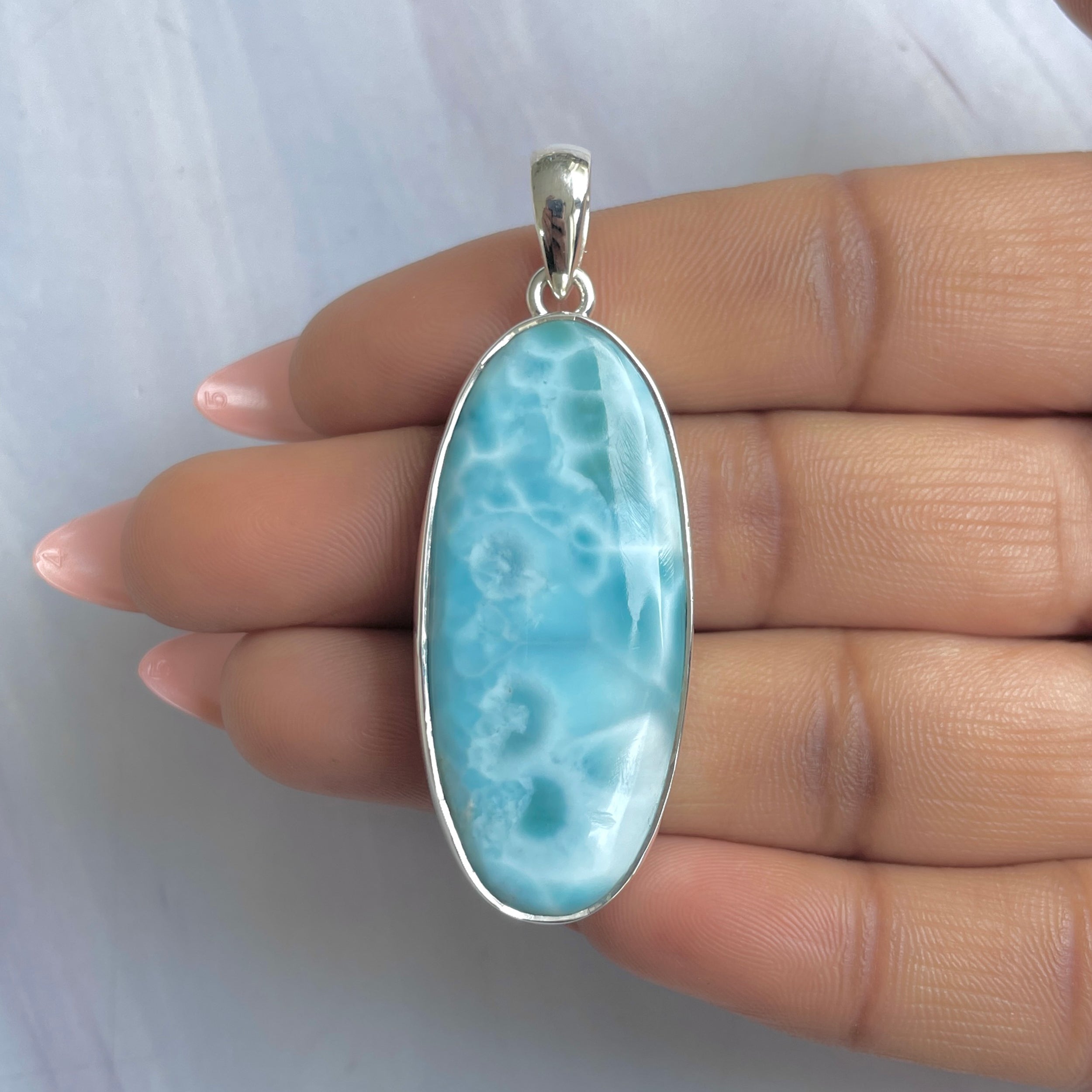 Larimar Pendant-(LAR-P-1832.)