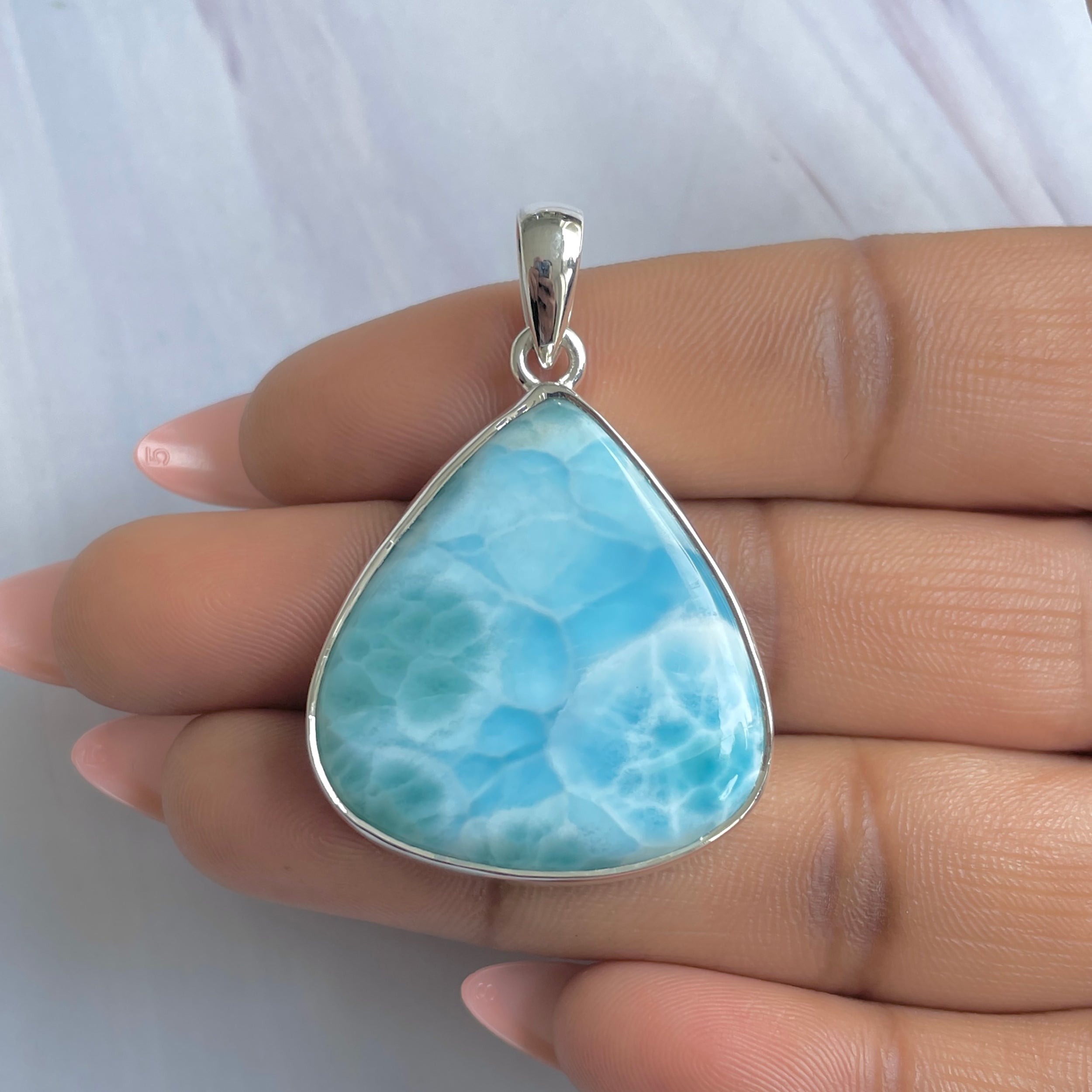 Larimar Pendant-(LAR-P-1833.)