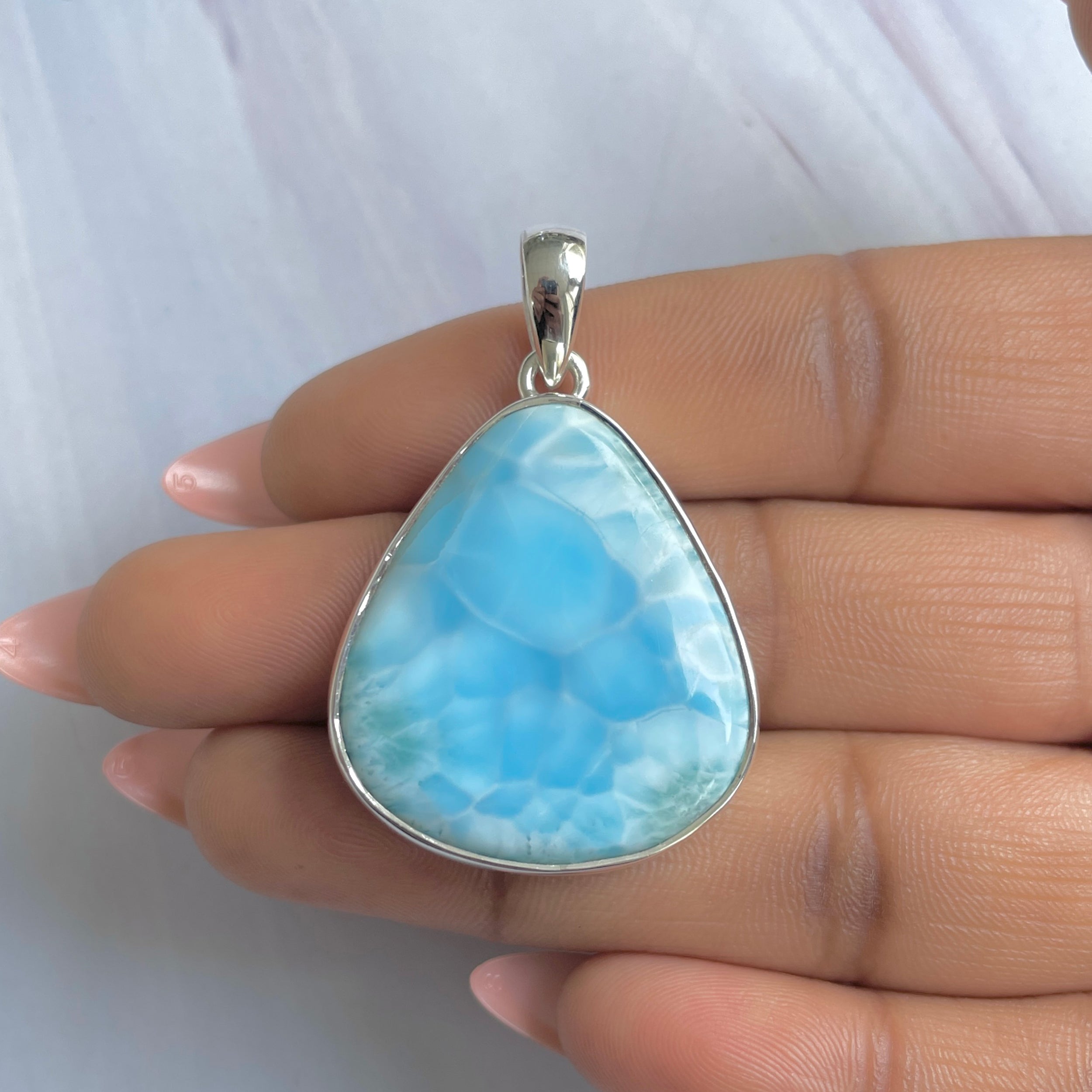 Larimar Pendant-(LAR-P-1834.)