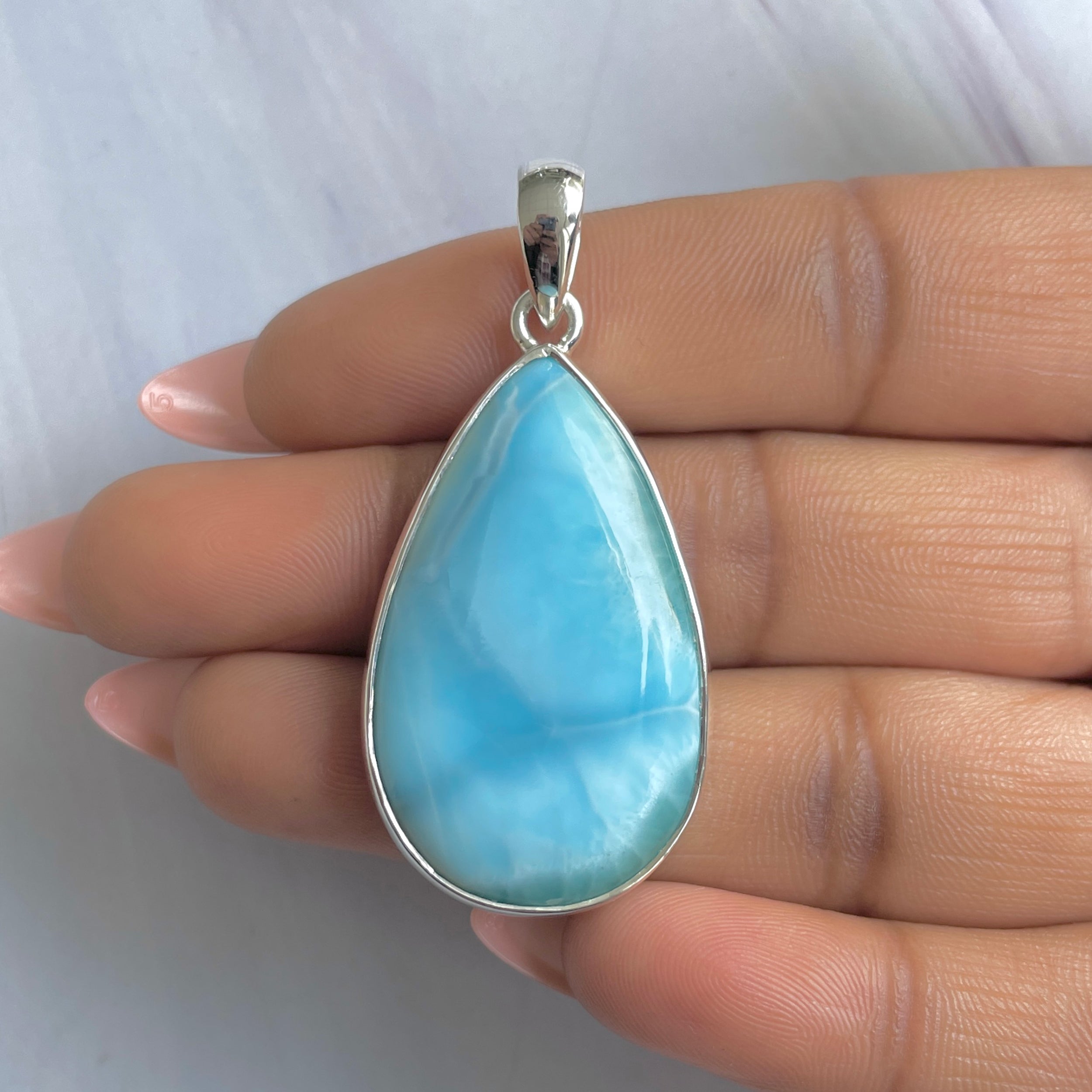 Larimar Pendant-(LAR-P-1835.)