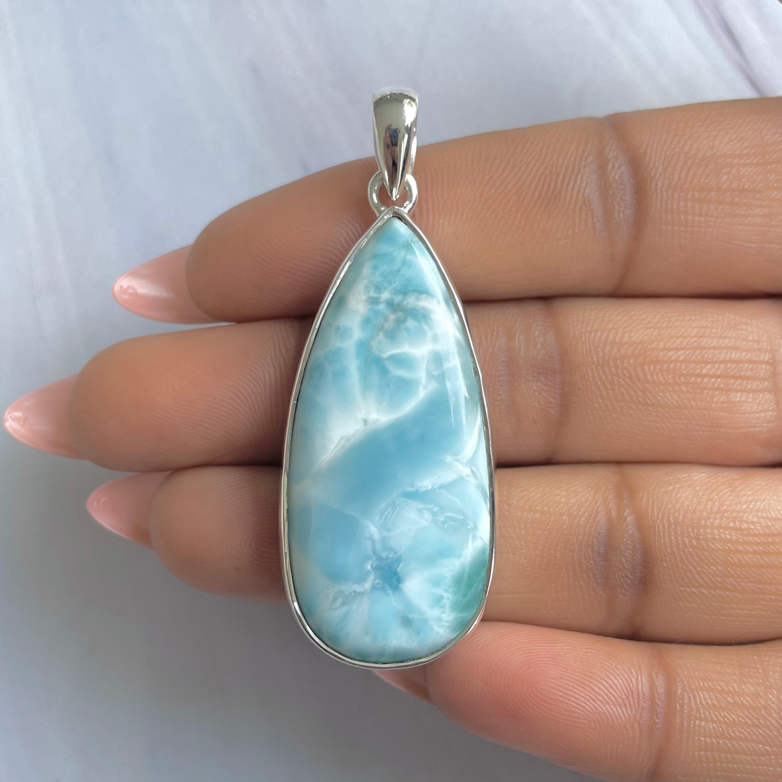Larimar Pendant-(LAR-P-1837.)