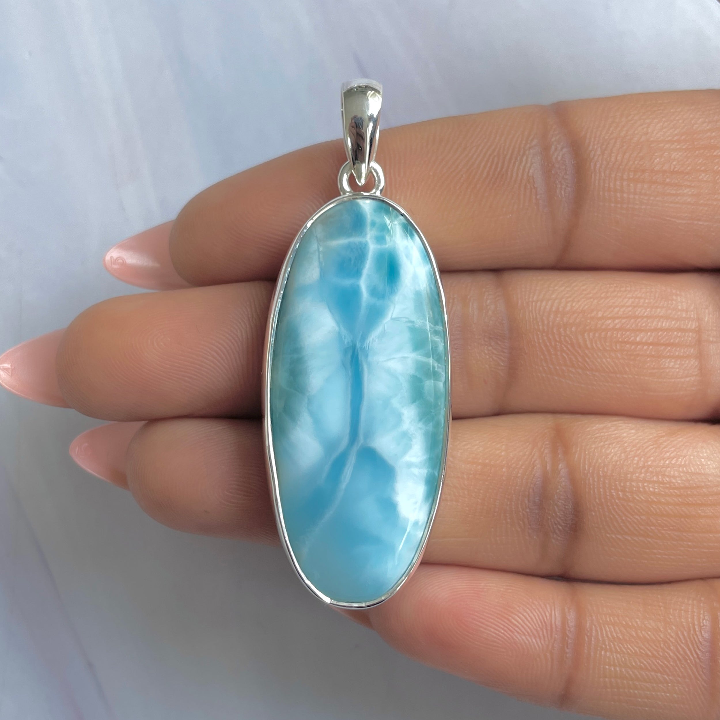 Larimar Pendant-(LAR-P-1838.)