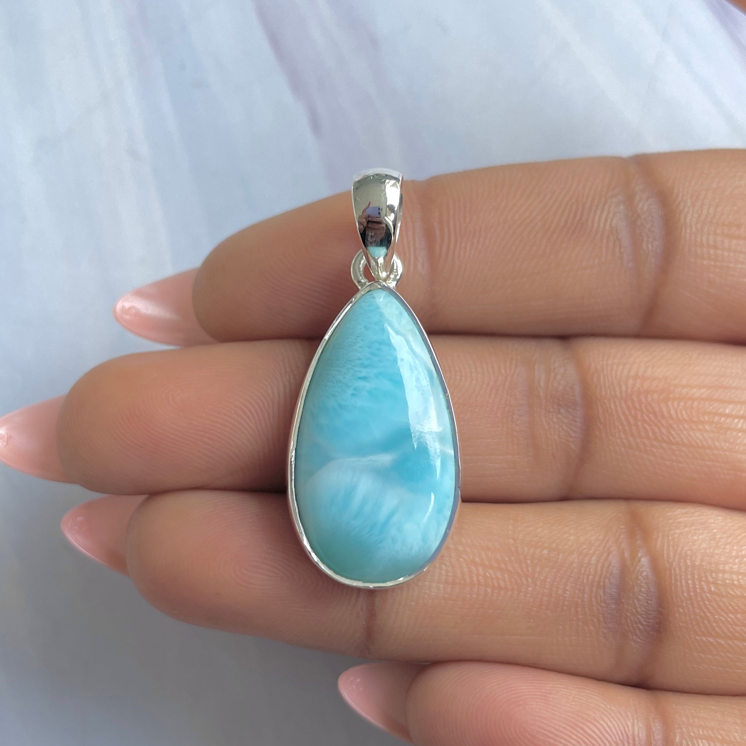 Larimar Pendant-(LAR-P-1841.)