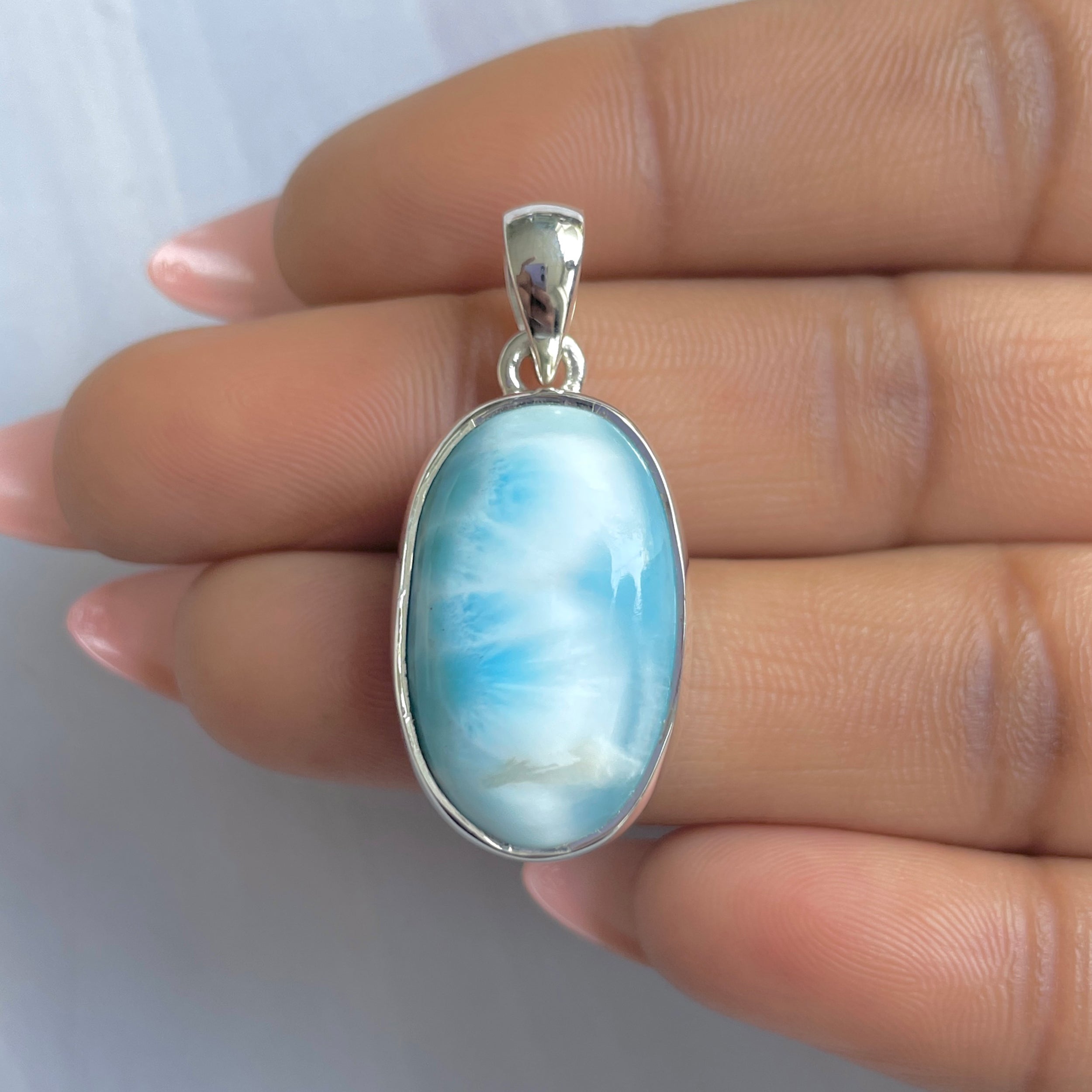 Larimar Pendant-(LAR-P-1842.)