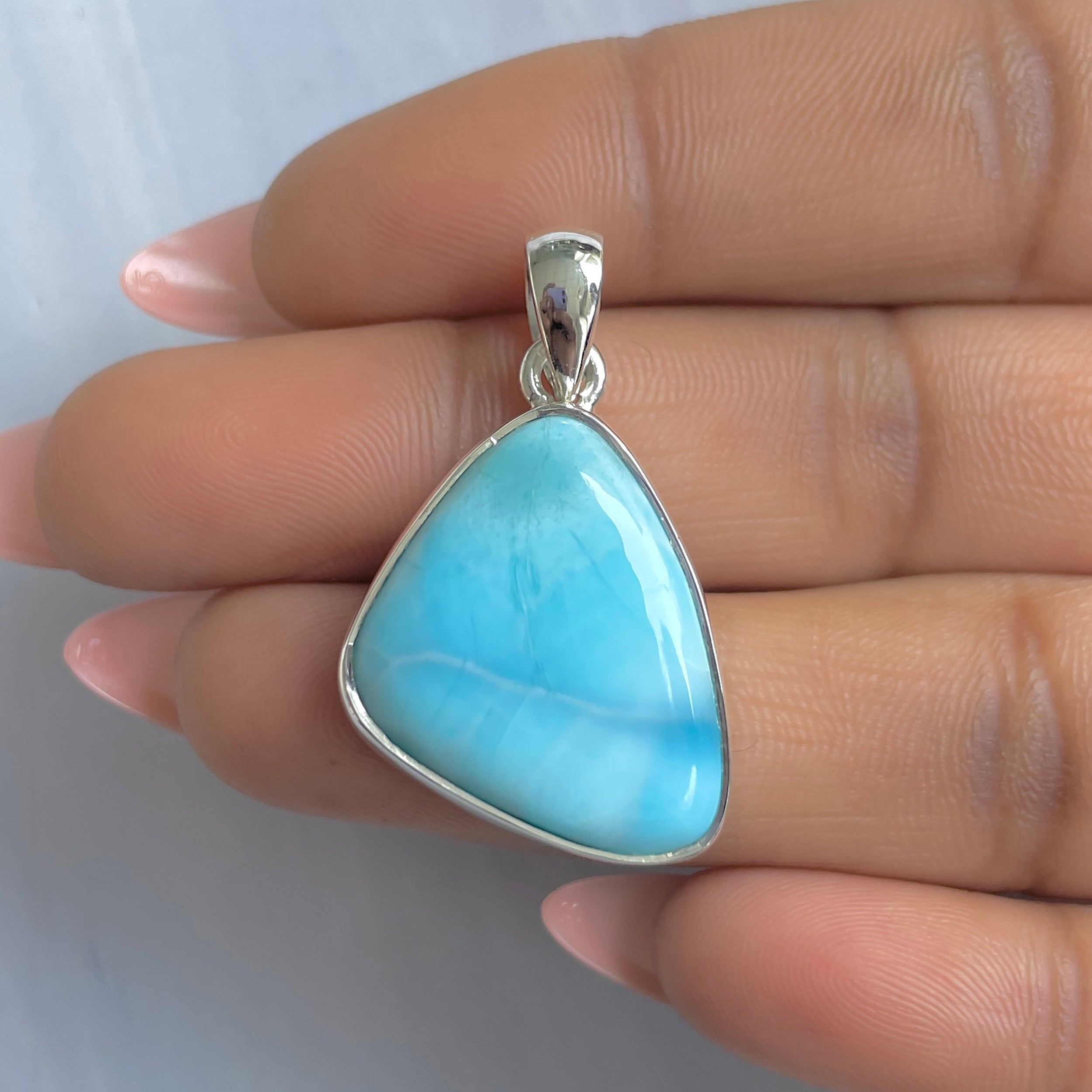 Larimar Pendant-(LAR-P-1844.)