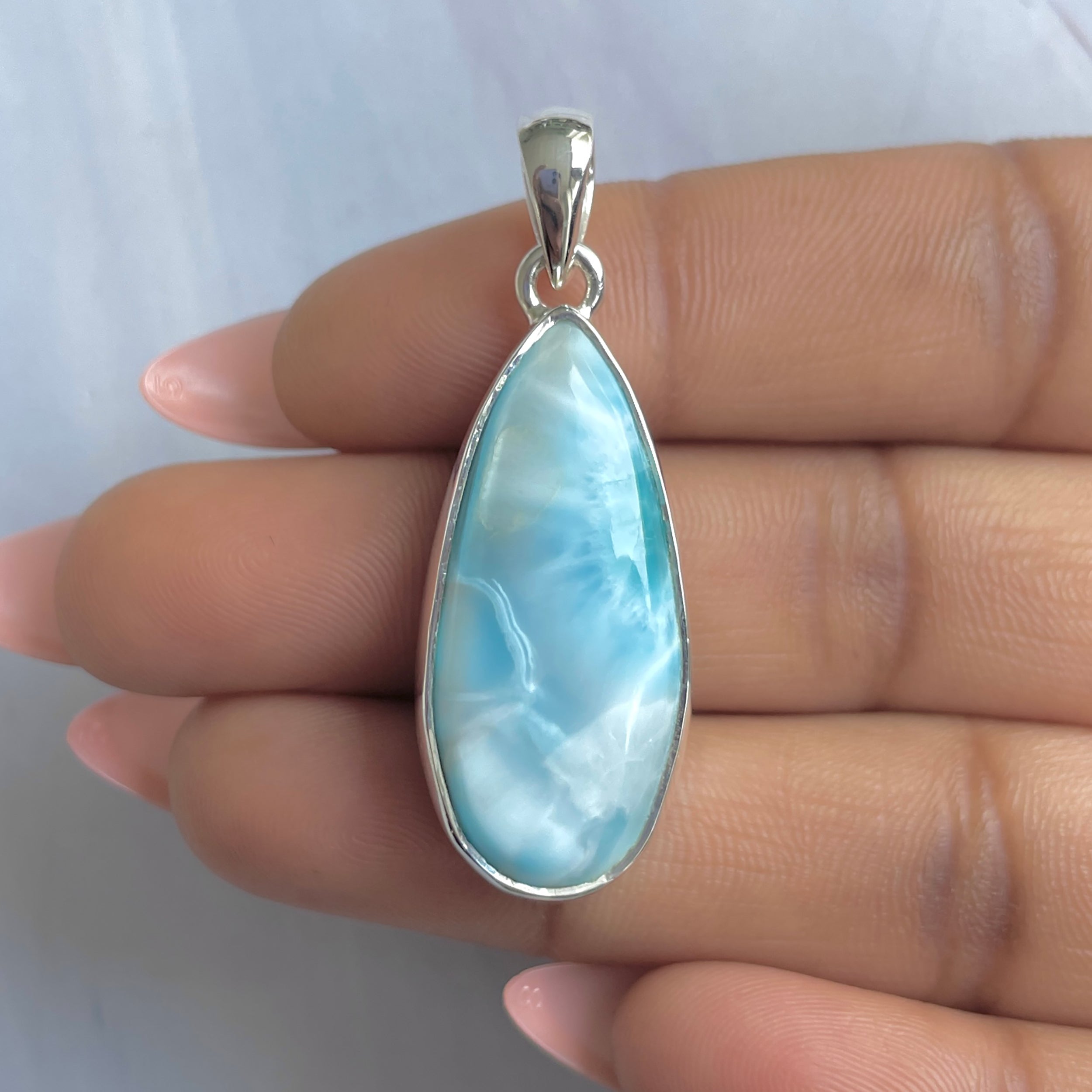 Larimar Pendant-(LAR-P-1846.)