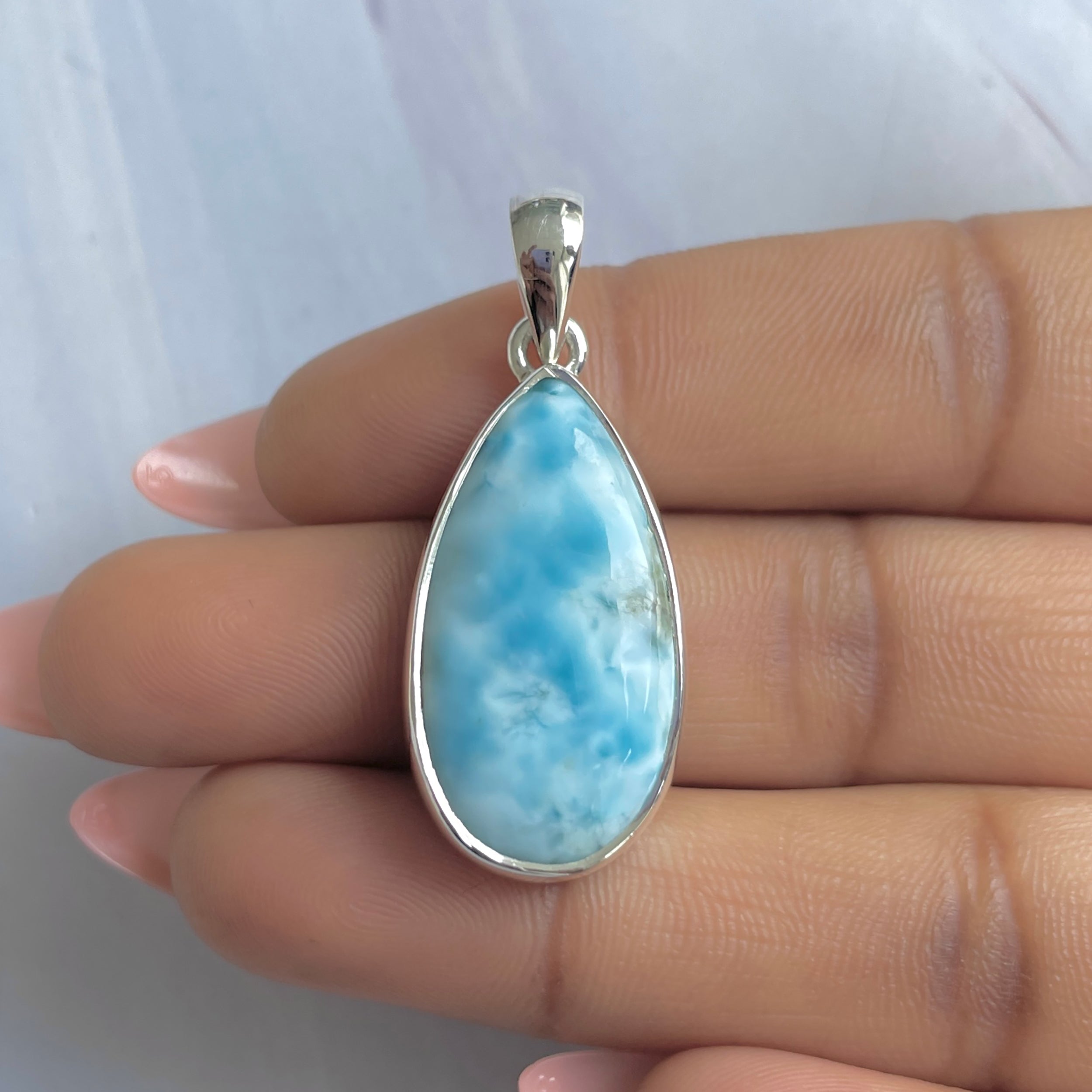 Larimar Pendant-(LAR-P-1847.)