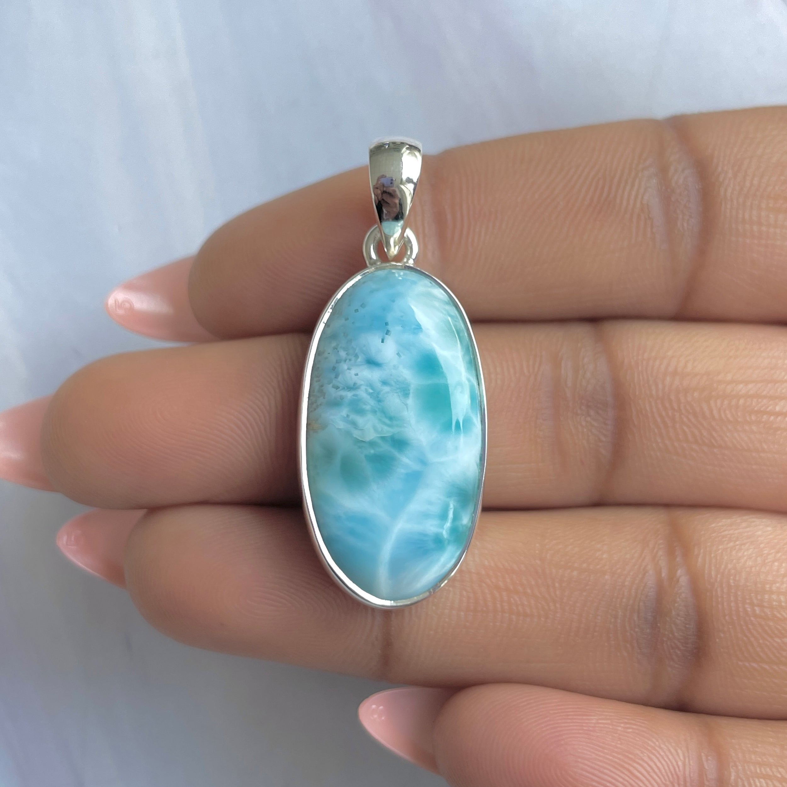 Larimar Pendant-(LAR-P-1849.)