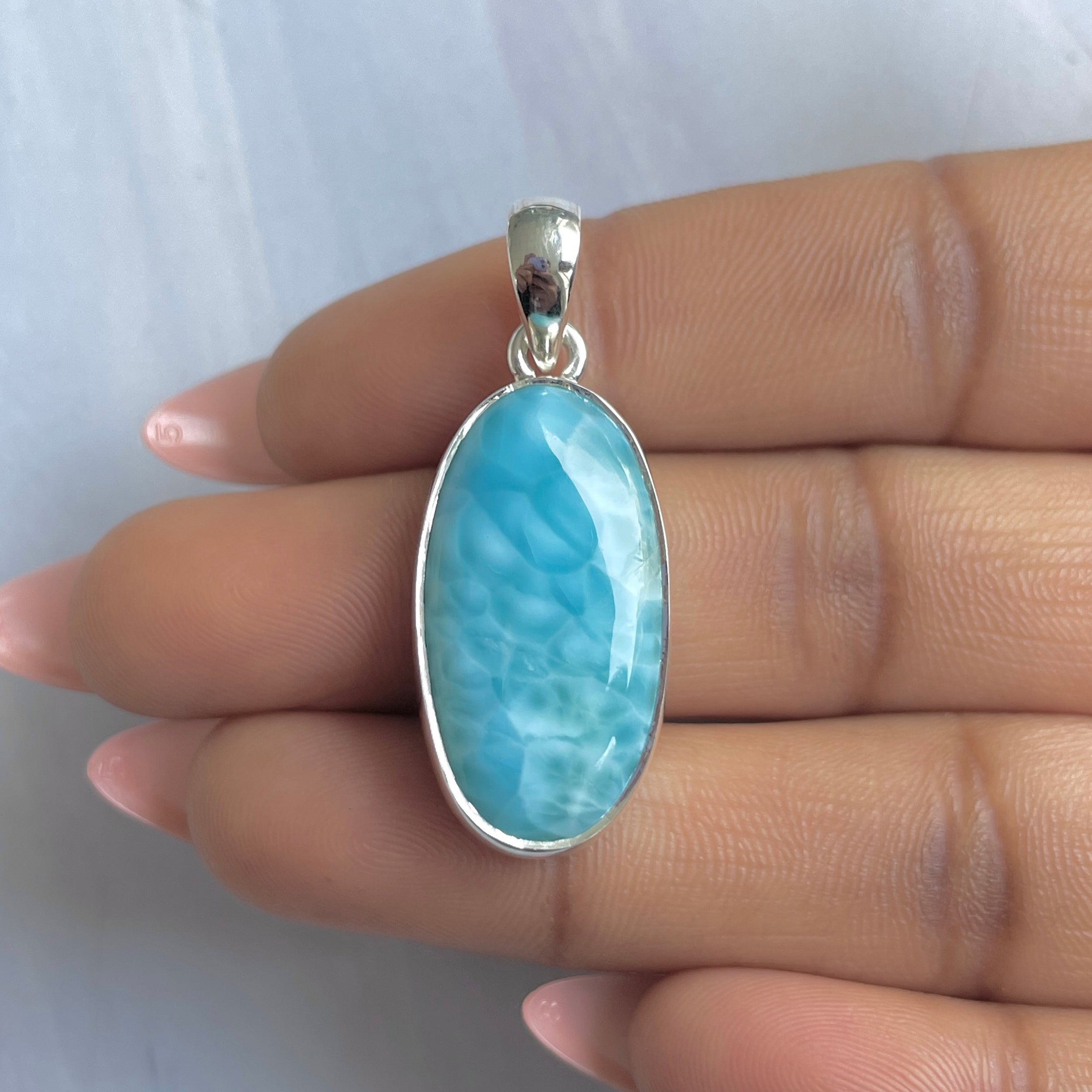 Larimar Pendant-(LAR-P-1851.)