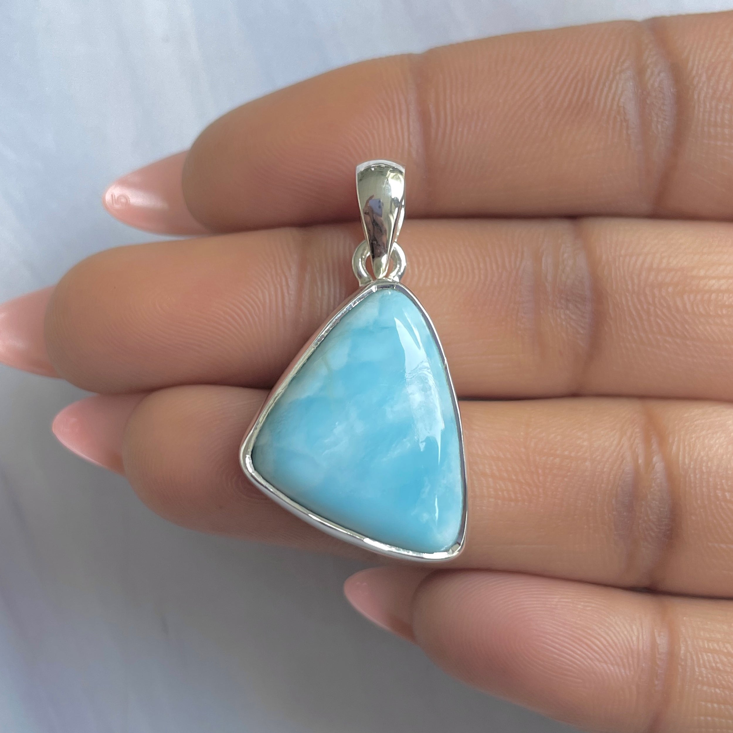 Larimar Pendant-(LAR-P-1853.)