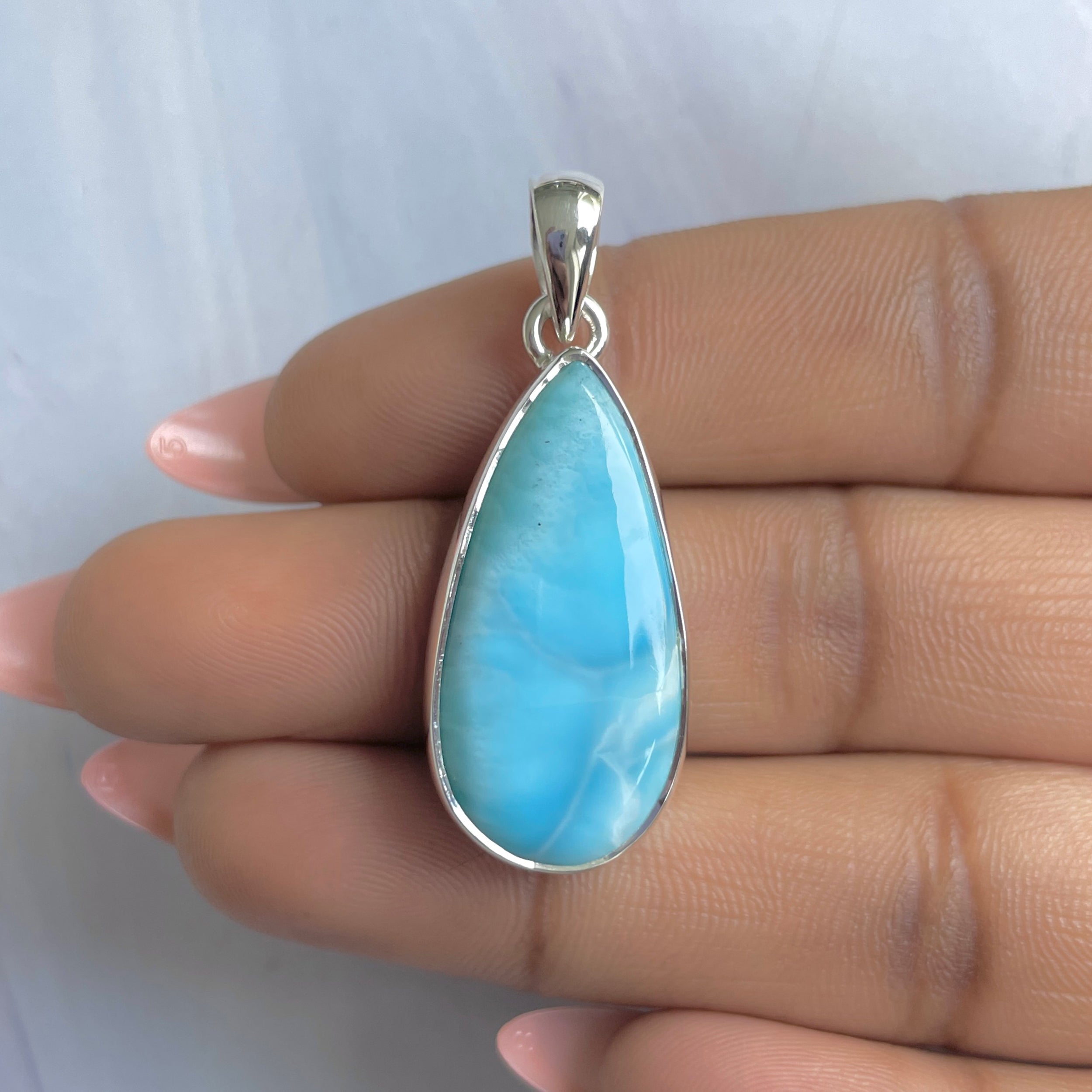 Larimar Pendant-(LAR-P-1859.)