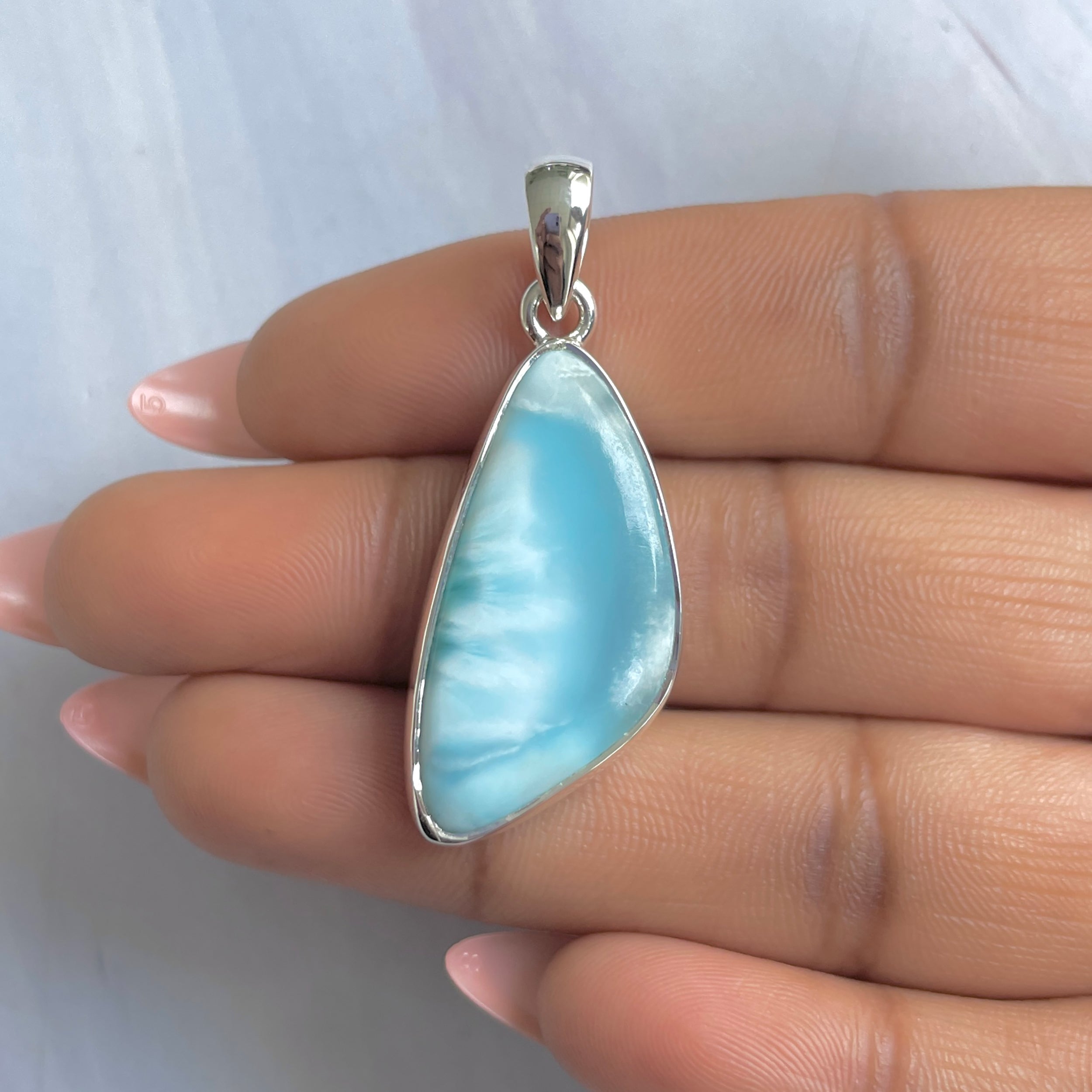 Larimar Pendant-(LAR-P-1863.)