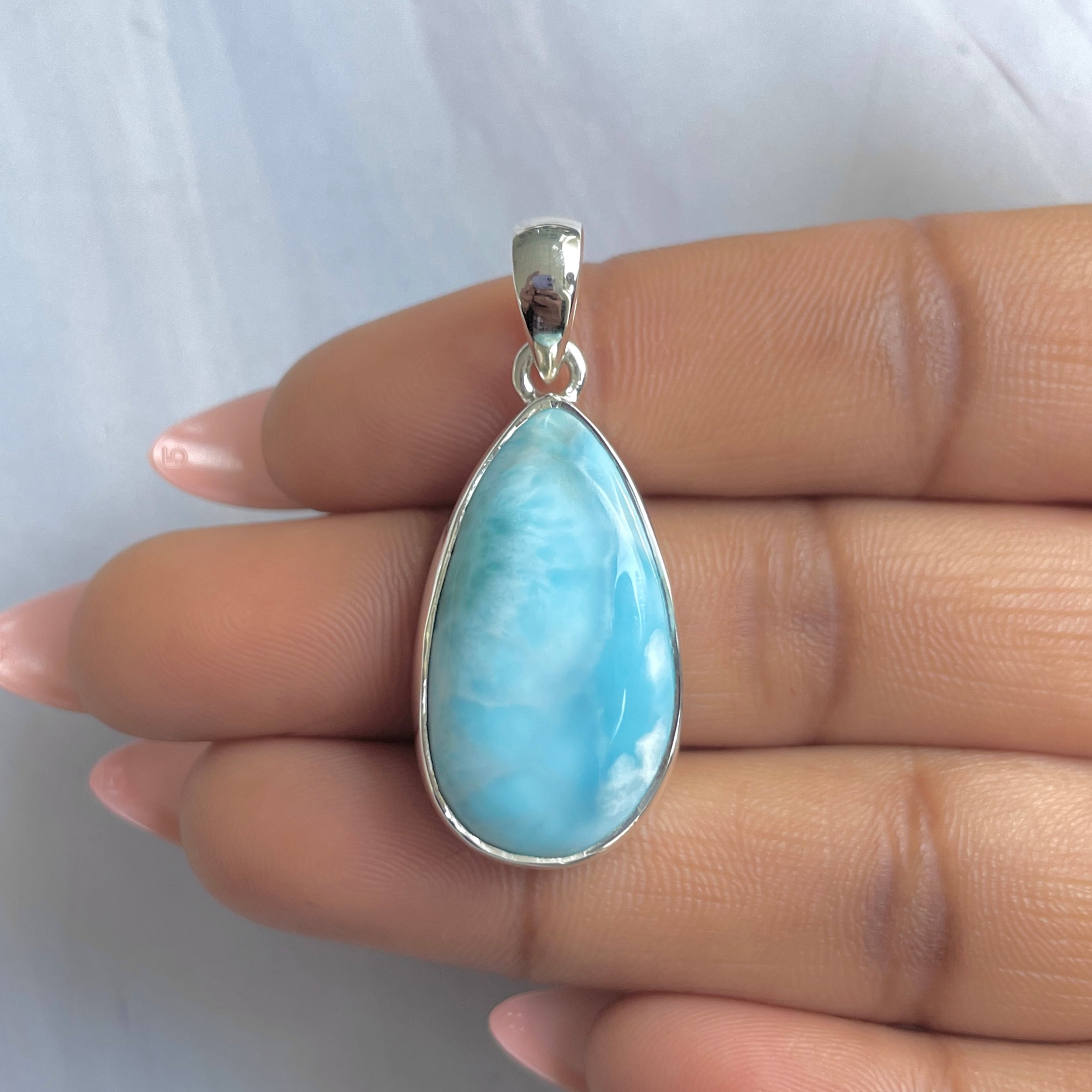 Larimar Pendant-(LAR-P-1864.)