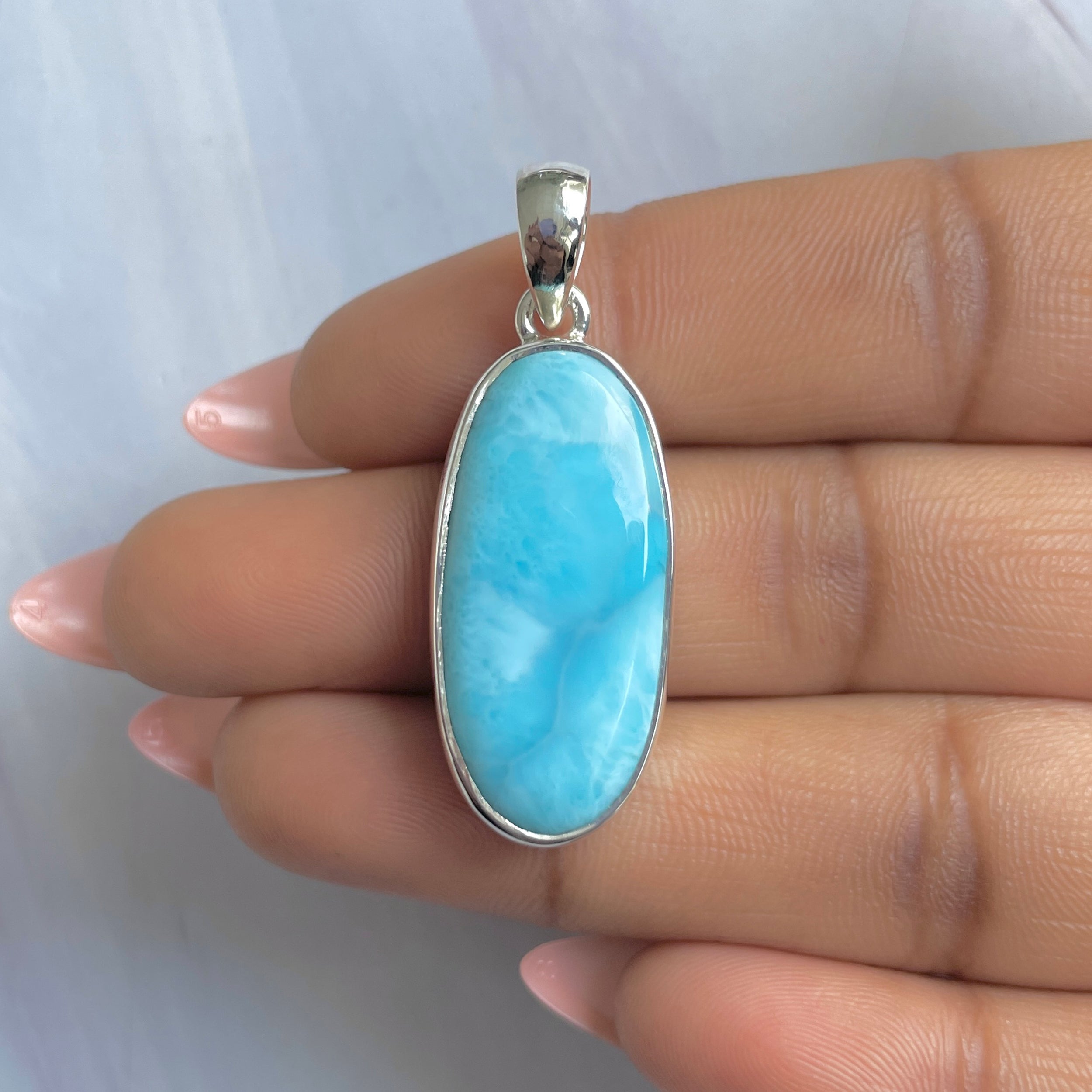 Larimar Pendant-(LAR-P-1865.)
