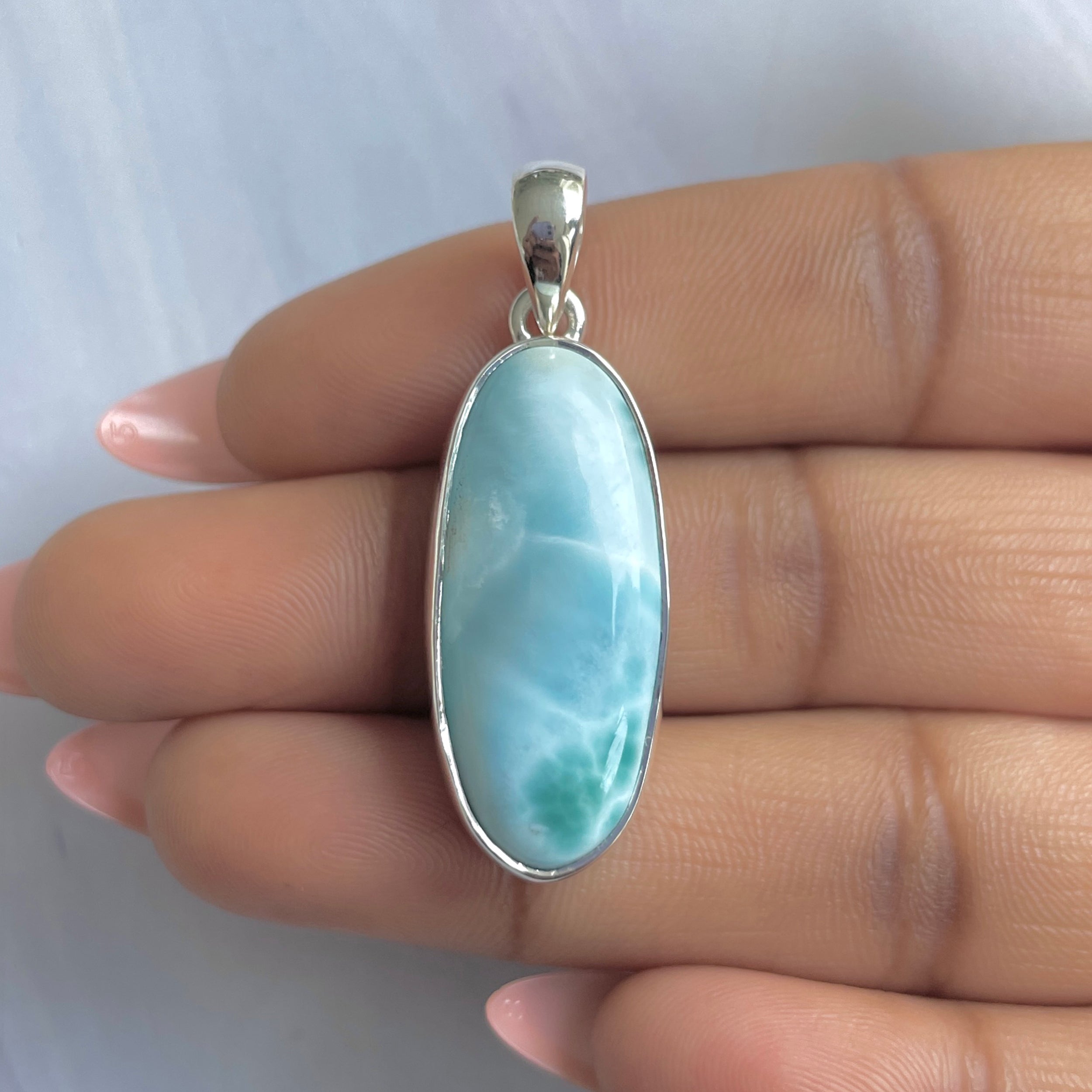 Larimar Pendant-(LAR-P-1866.)