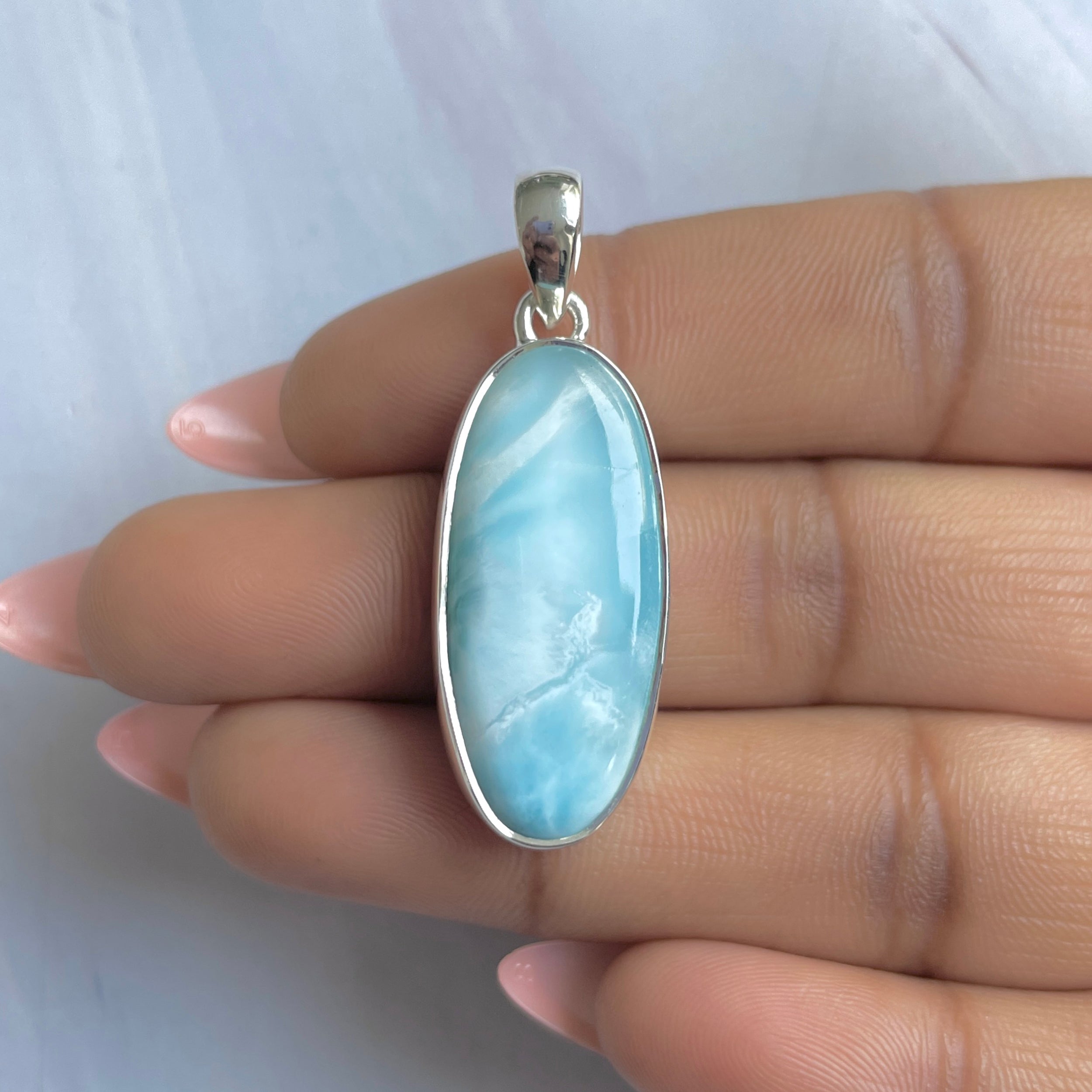 Larimar Pendant-(LAR-P-1869.)