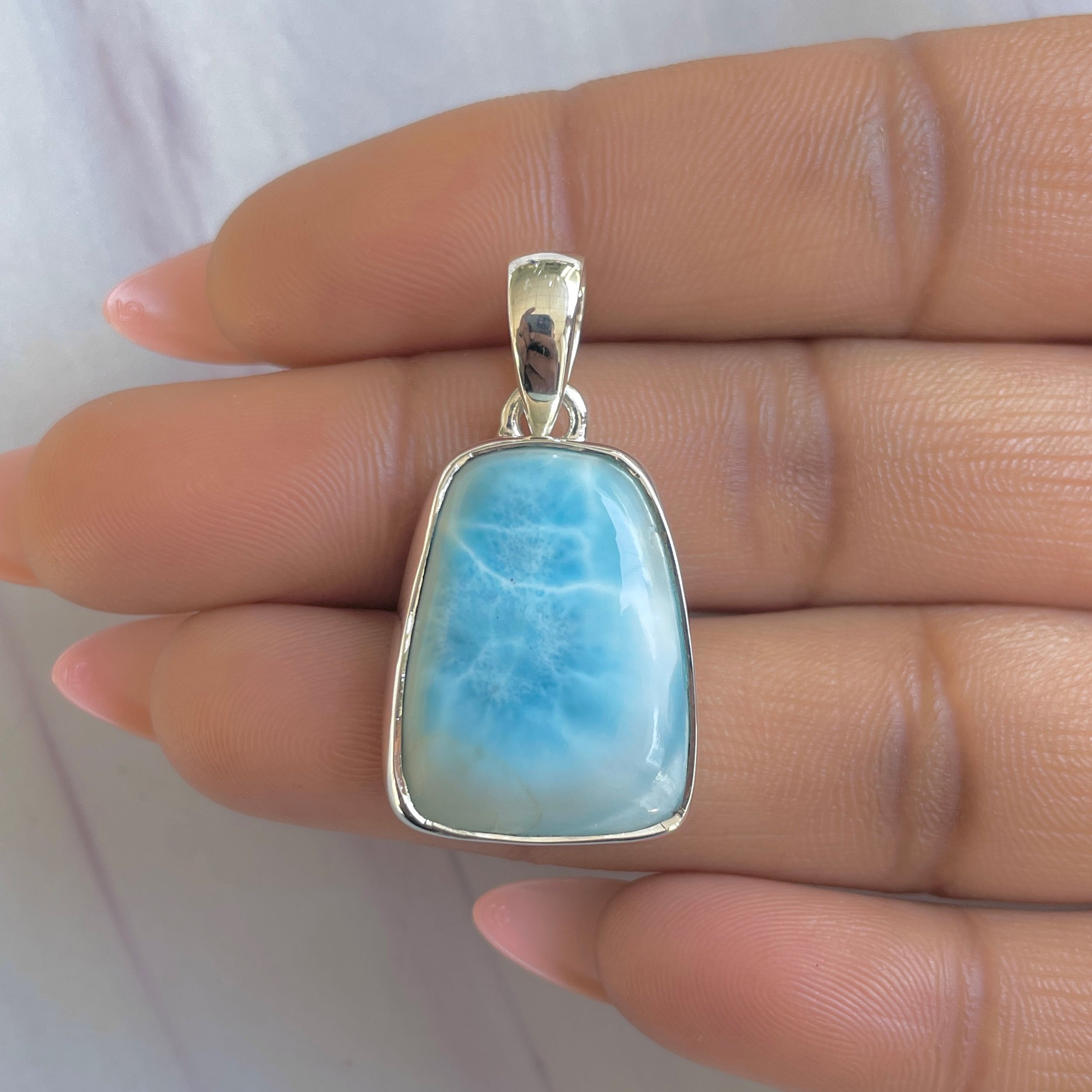 Larimar Pendant-(LAR-P-1872.)