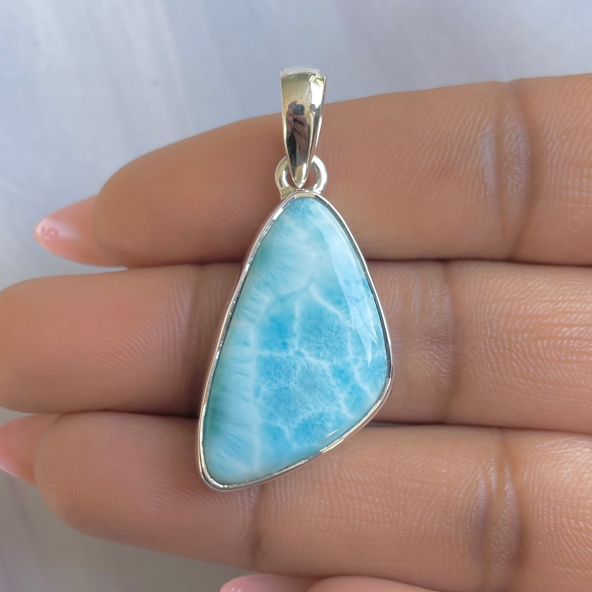 Larimar Pendant-(LAR-P-1873.)