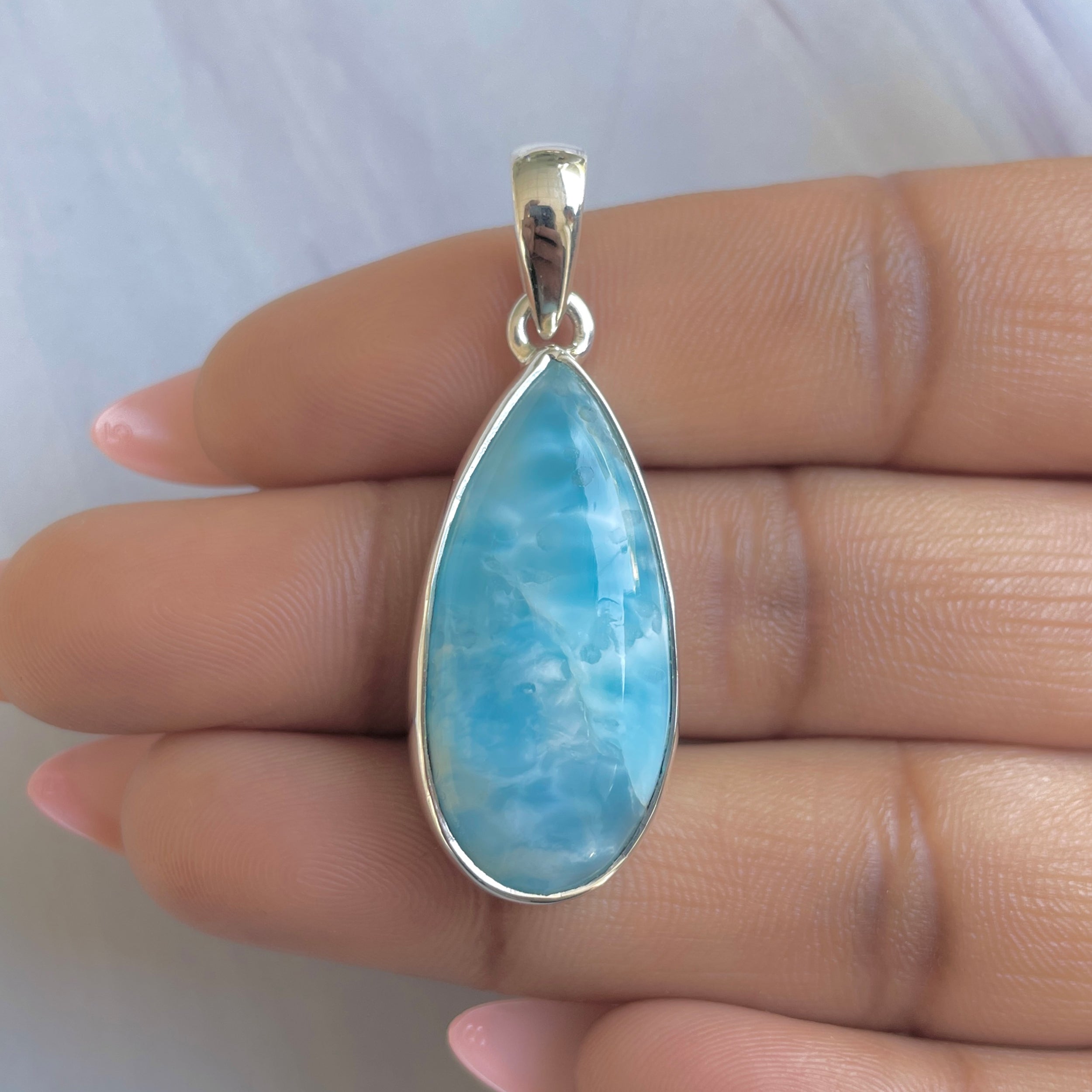 Larimar Pendant-(LAR-P-1875.)