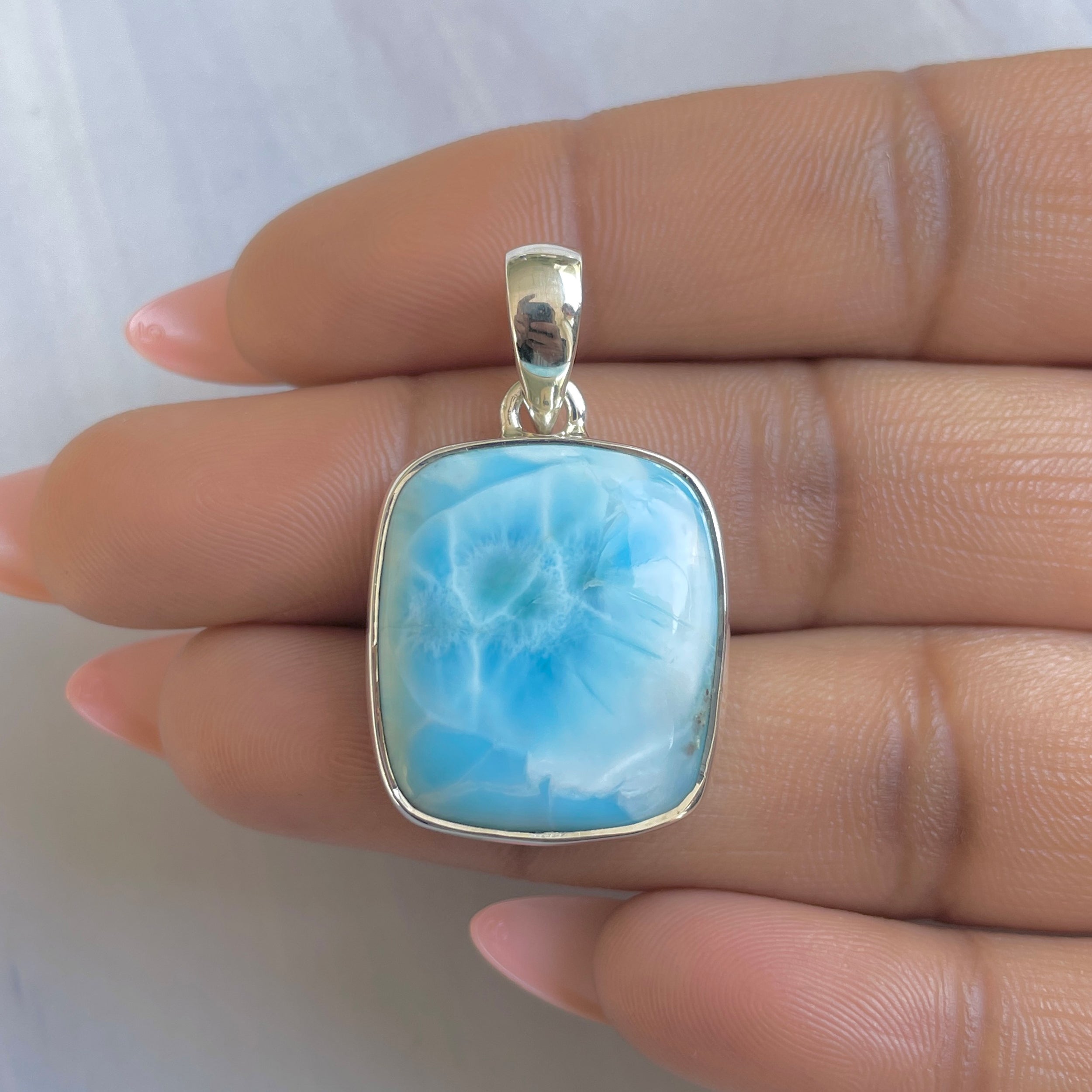 Larimar Pendant-(LAR-P-1878.)