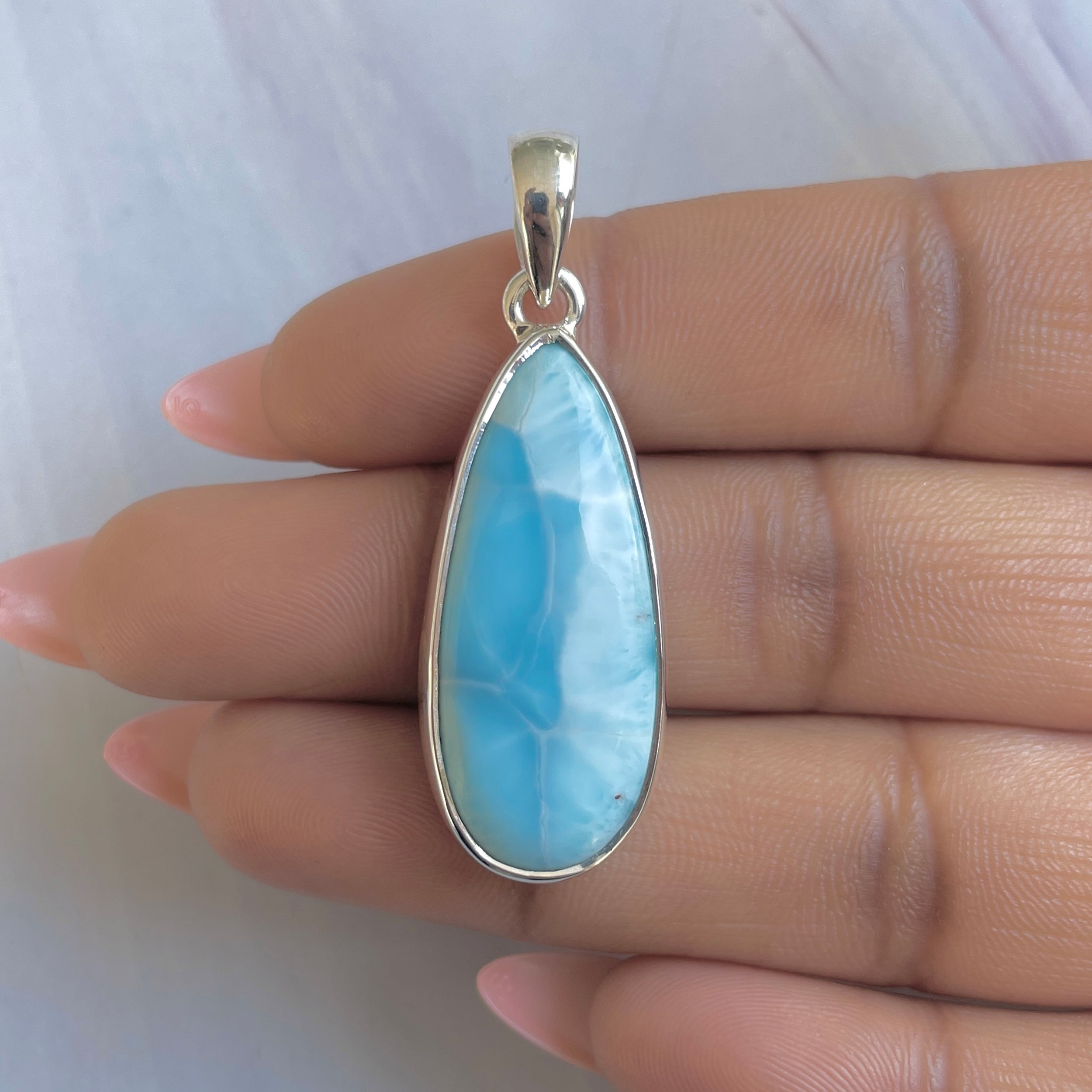 Larimar Pendant-(LAR-P-1879.)