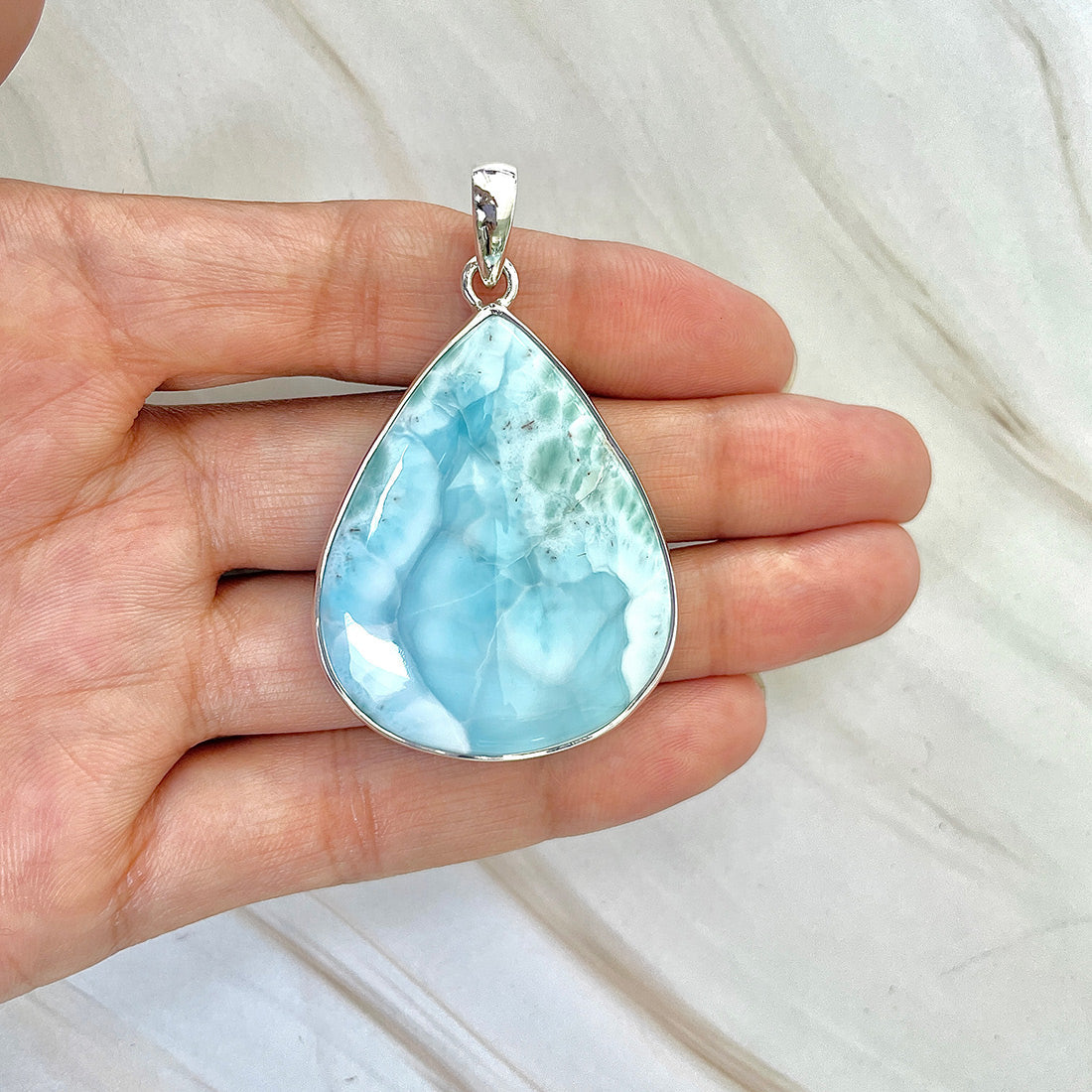 Larimar Pendant-(LAR-P-188.)