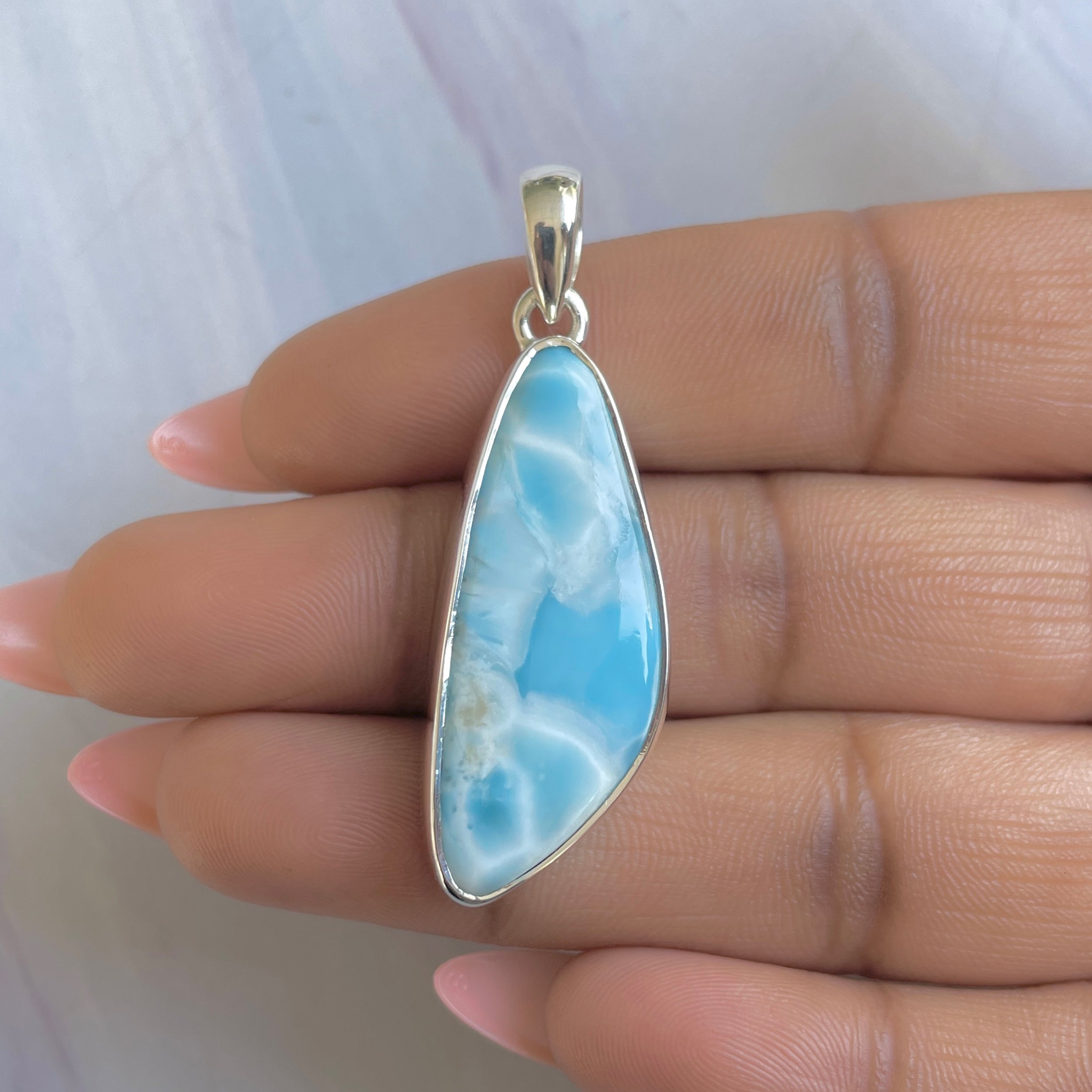 Larimar Pendant-(LAR-P-1882.)